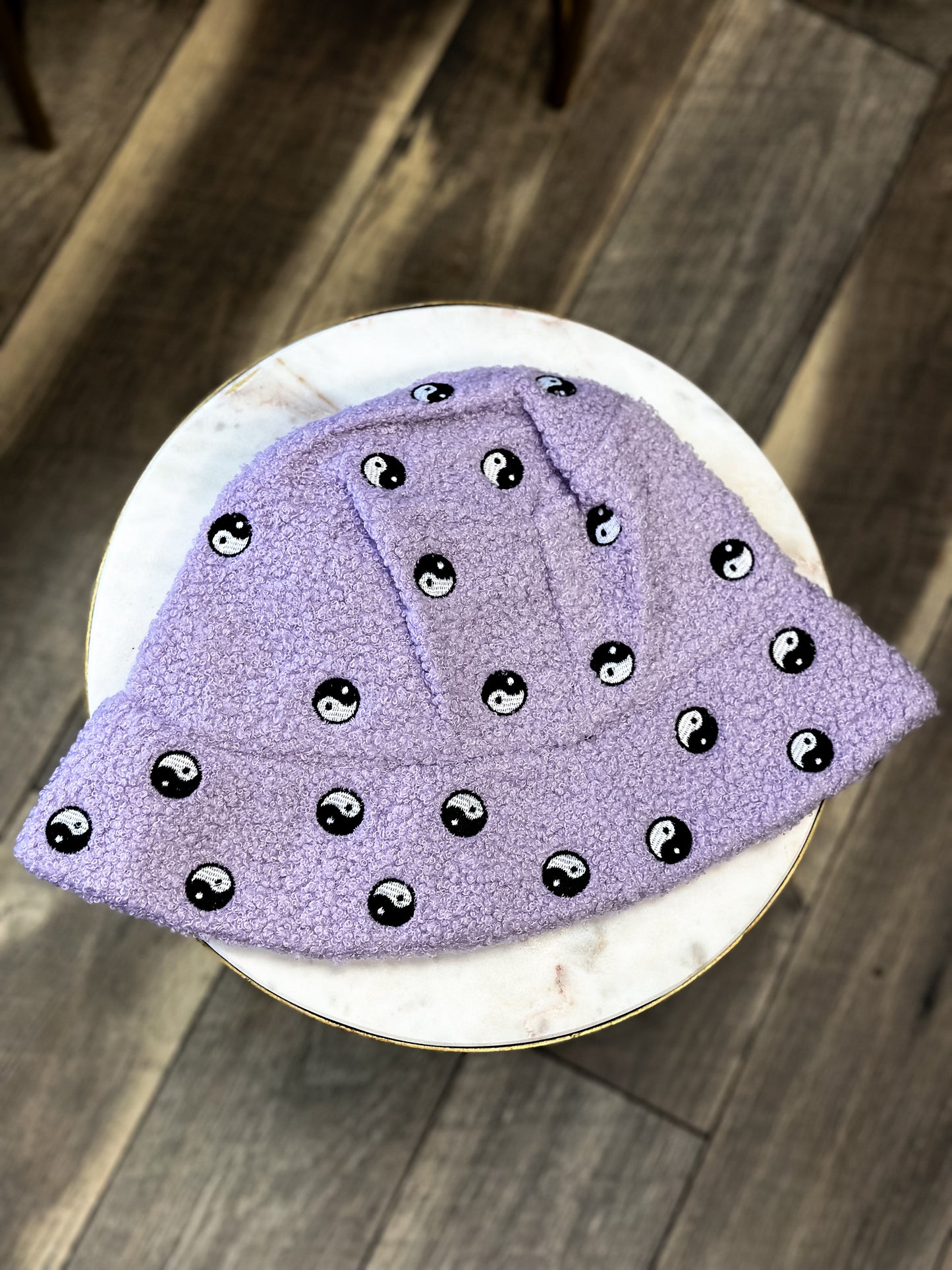 Faux Teddy Yin Yang in lilac