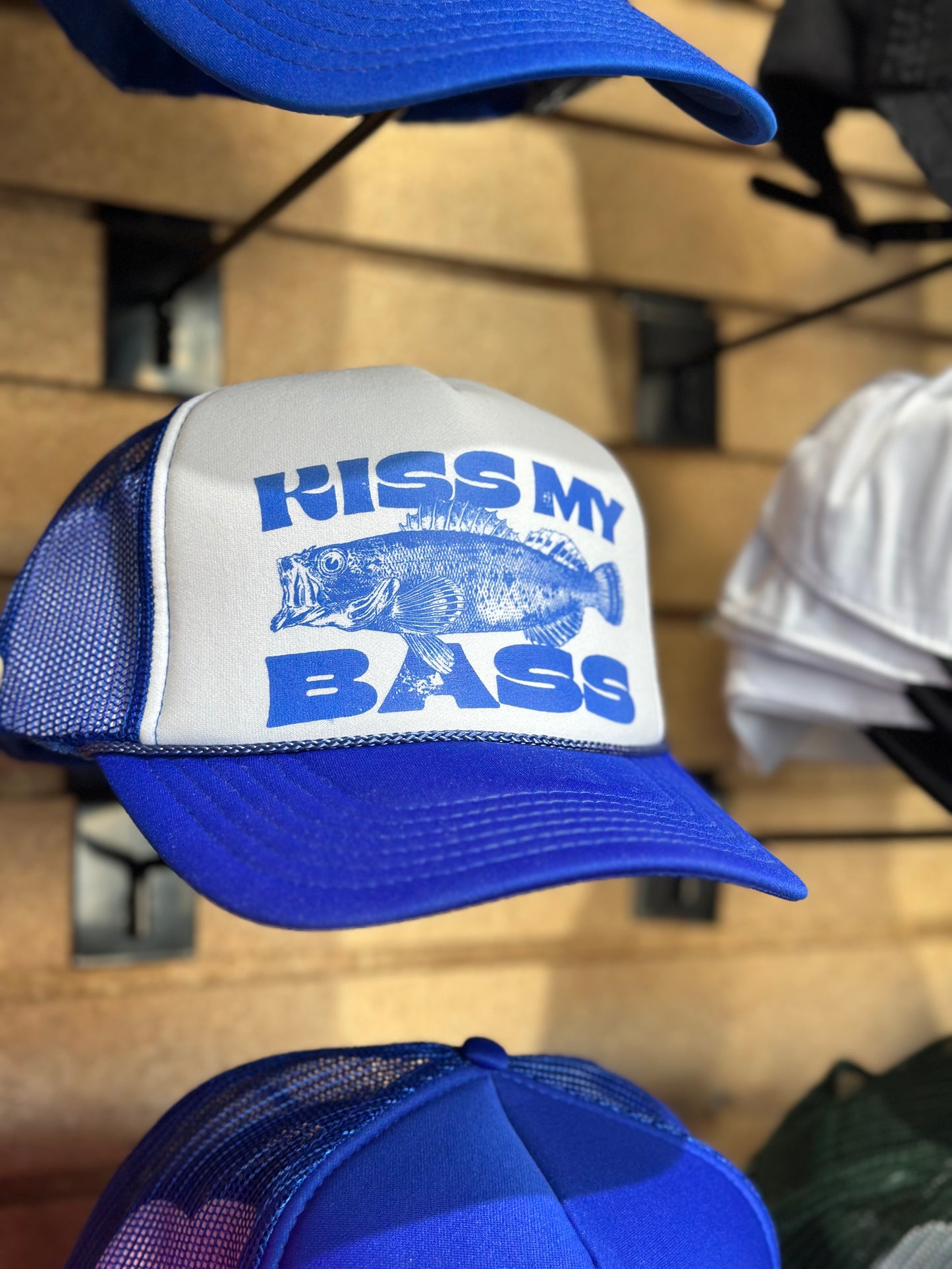 Kiss My Bass Trucker Hat Snapbacks *3 Colors Available*