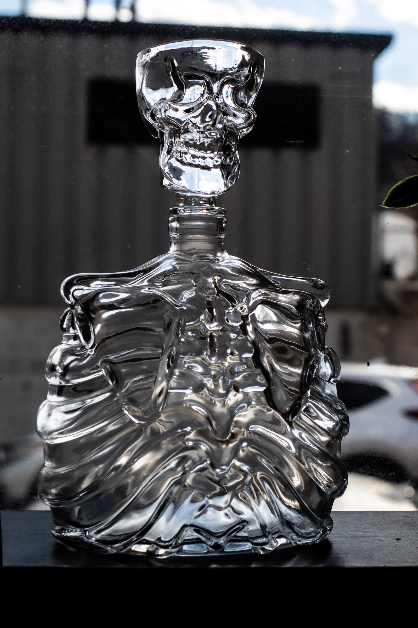 Crystal Skull Decanter Set + 6 Shot Glasses *Engraving optional*