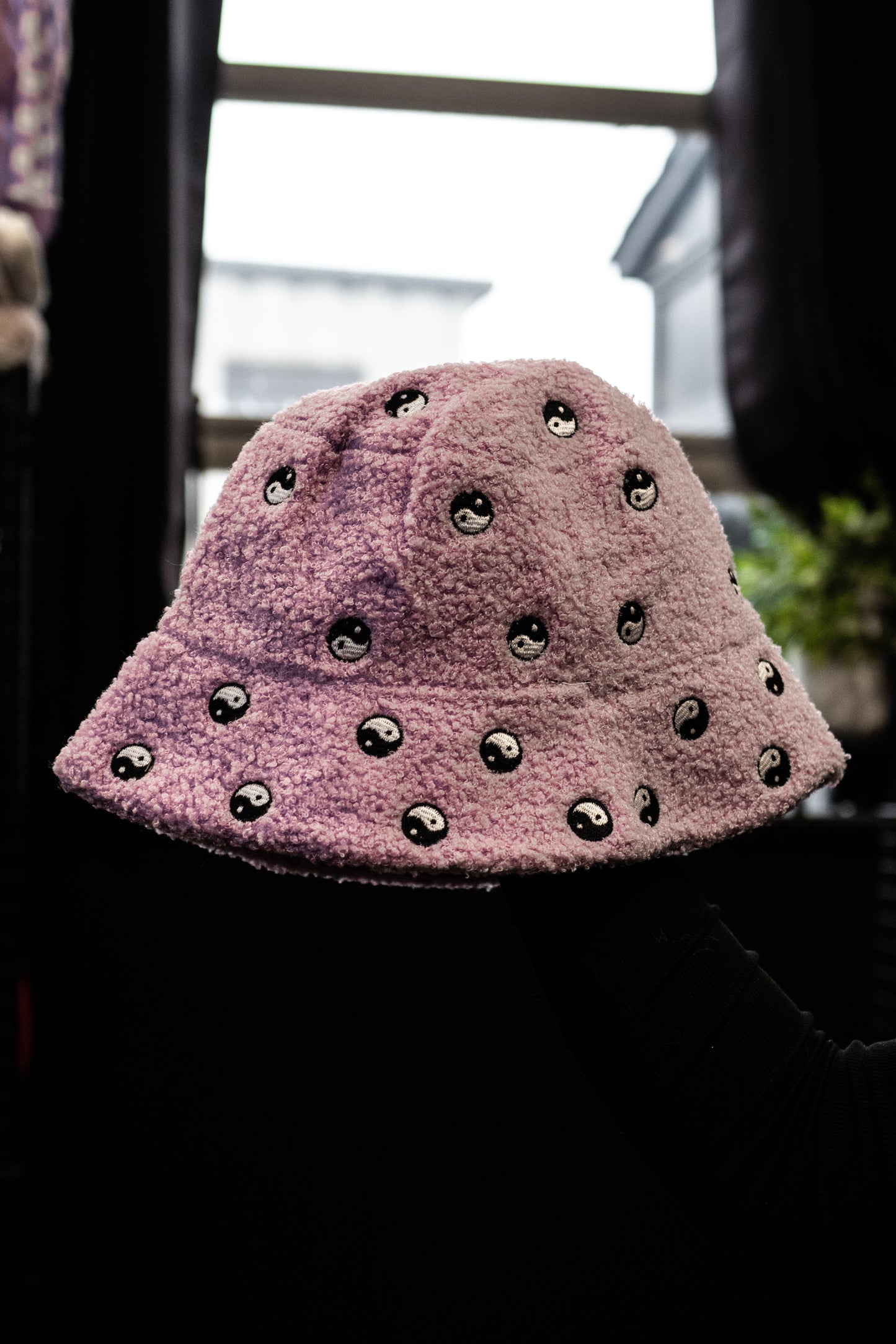 Faux Teddy Yin Yang in lilac