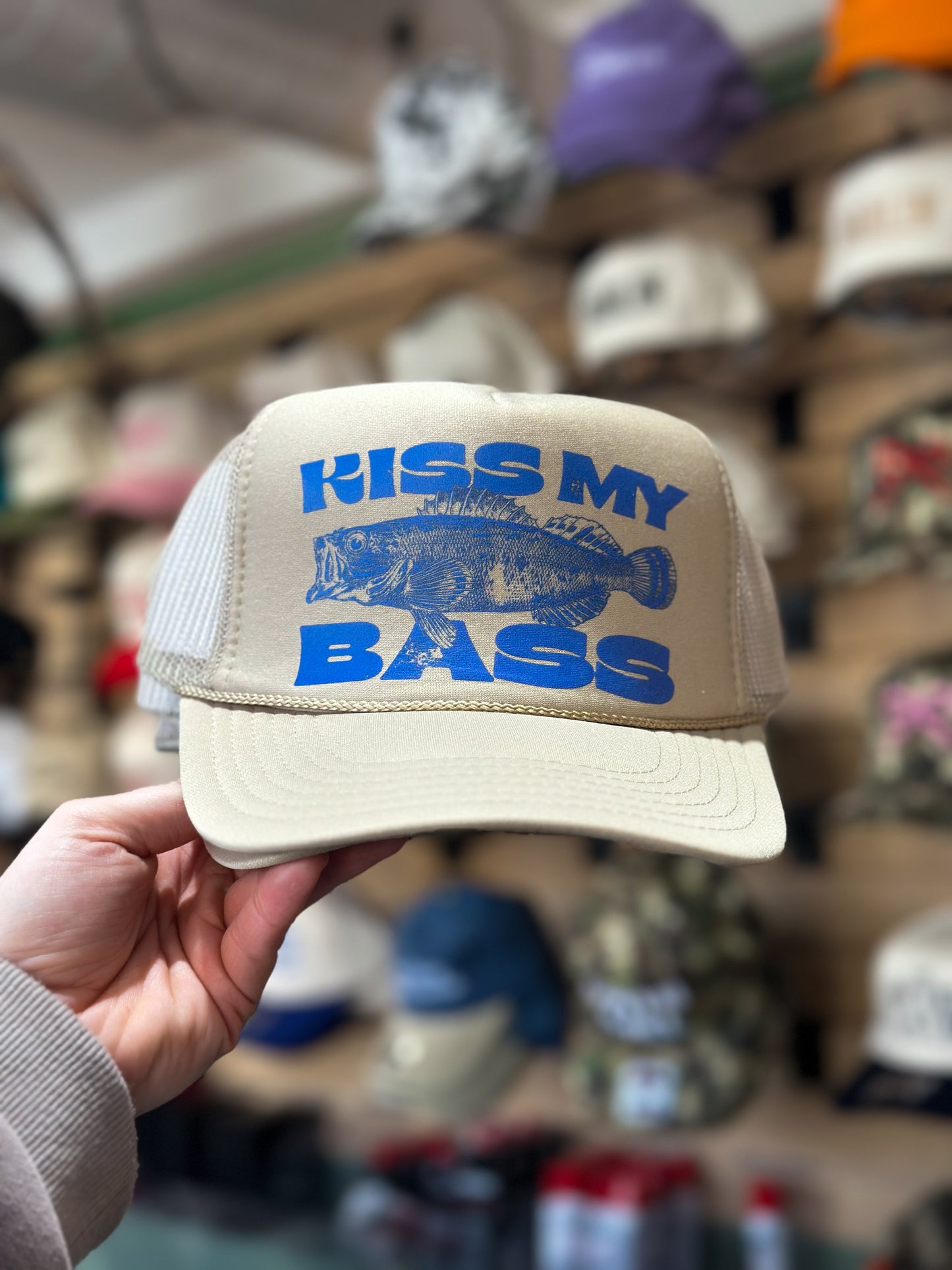 Kiss My Bass Trucker Hat Snapbacks *3 Colors Available*