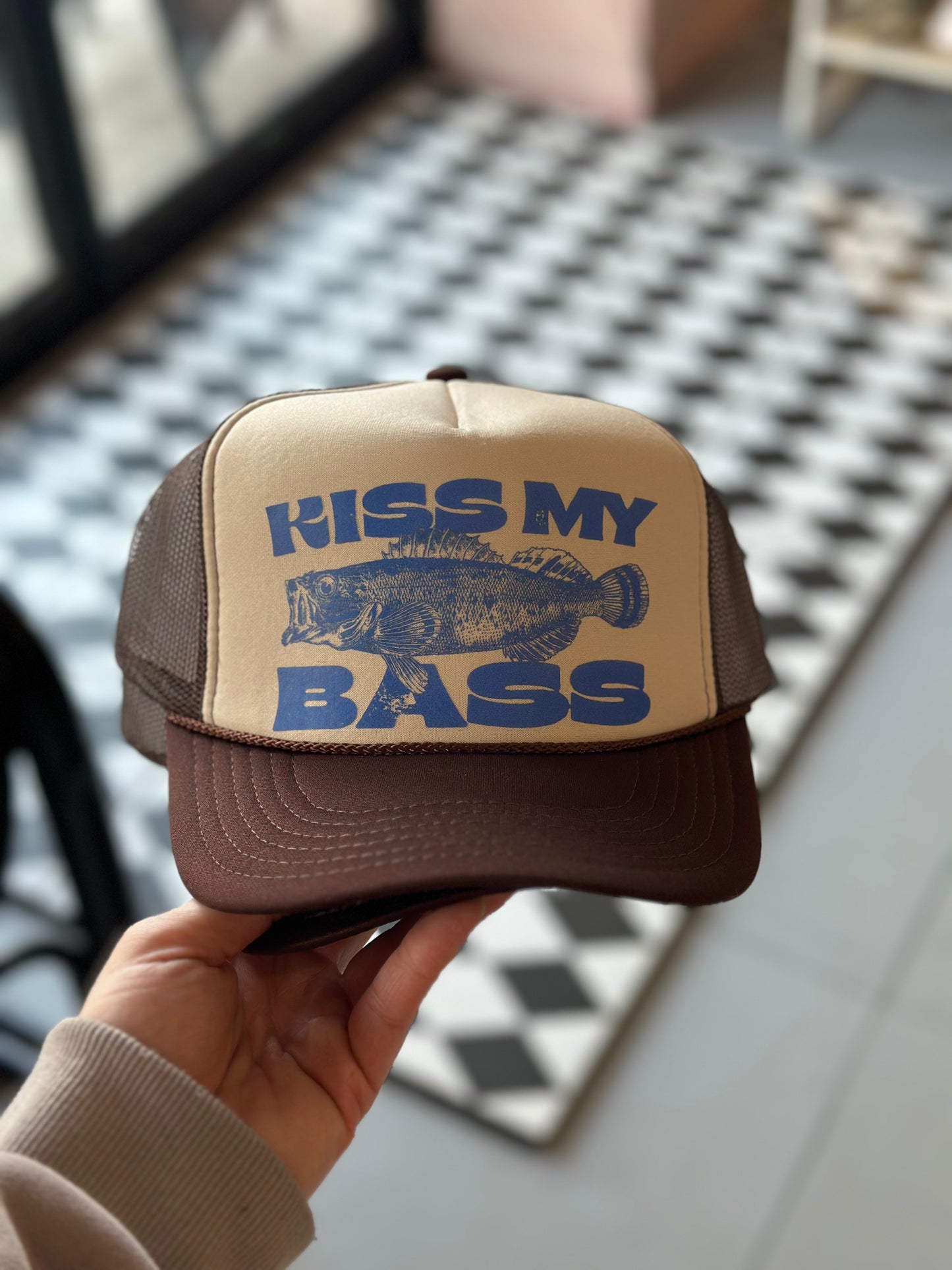 Kiss My Bass Trucker Hat Snapbacks *3 Colors Available*