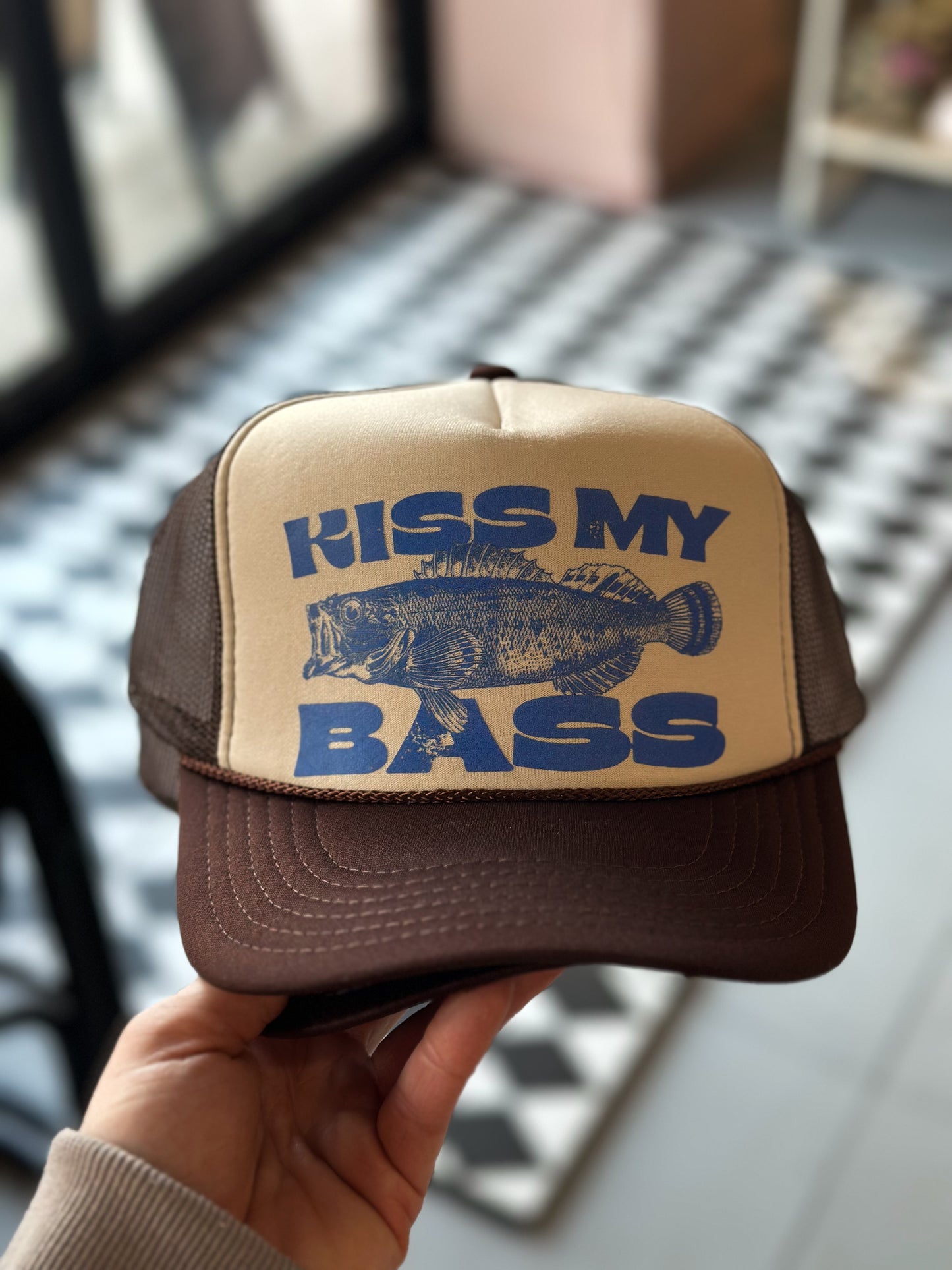 Kiss My Bass Trucker Hat Snapbacks *3 Colors Available*