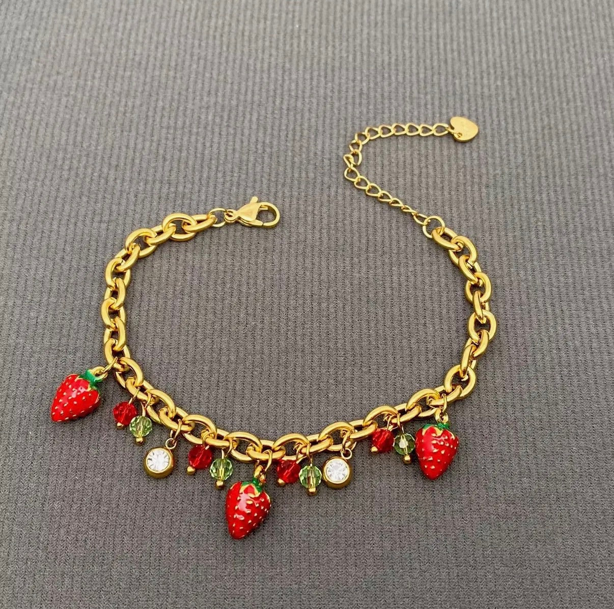Berry Cute Charm Bracelet
