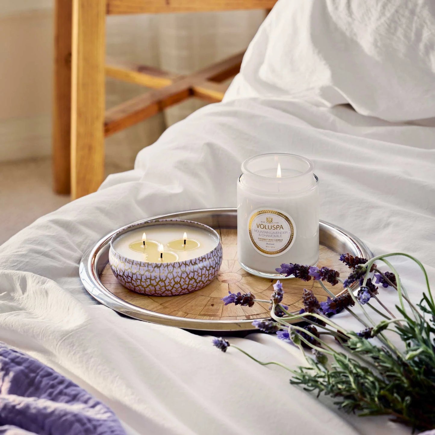 Voluspa Mountain Lavender & Chamomile Candle