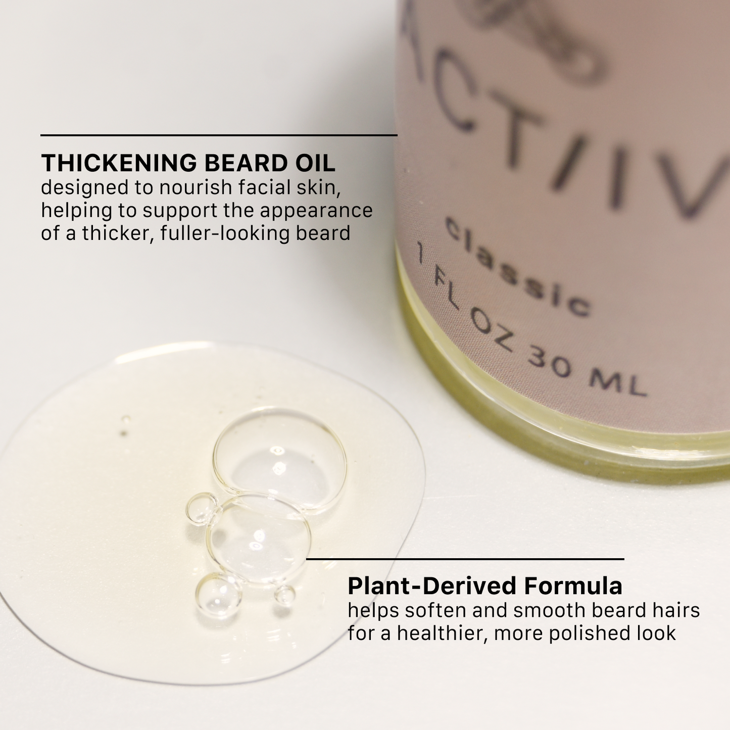 ACT/IV Thickening Beard Oil - *2 Scents*