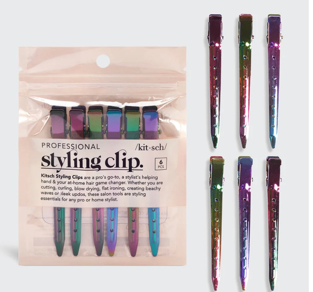 Kitsch Styling Hair Clips 6pc Set- * 2 Colors *
