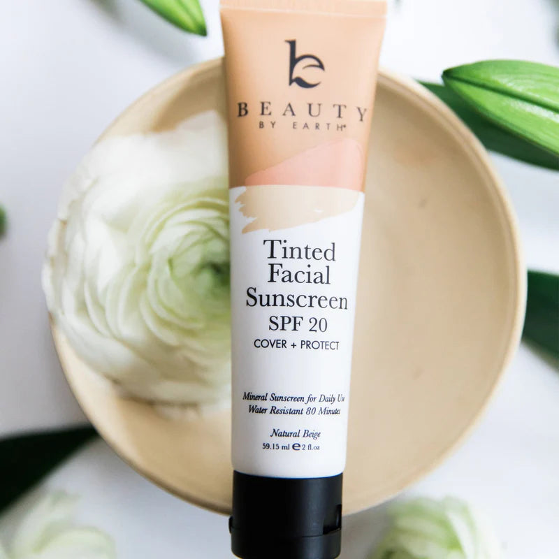 Beauty by Earth Tinted Facial Sunscreen- Light Beige