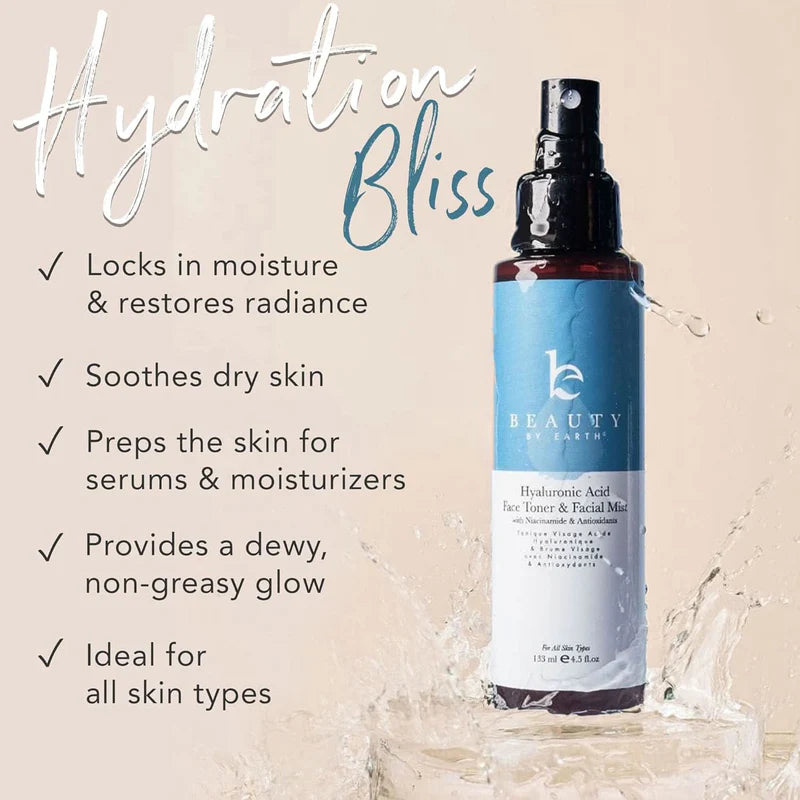 Beauty by Earth Hyaluronic Acid Face Toner and Facial Mist