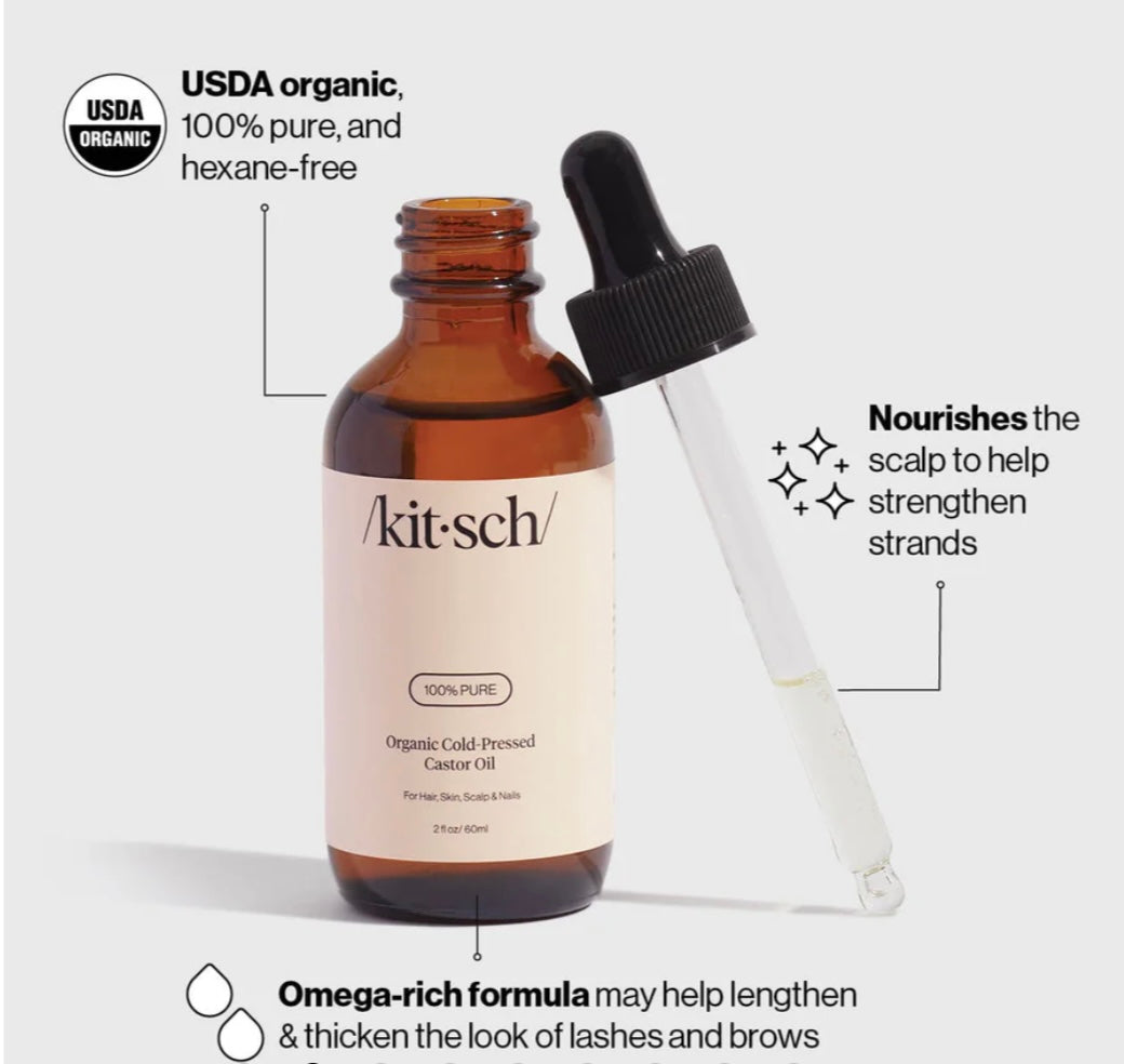 Kitsch 100% Organic Cold-Pressed Castor Oil