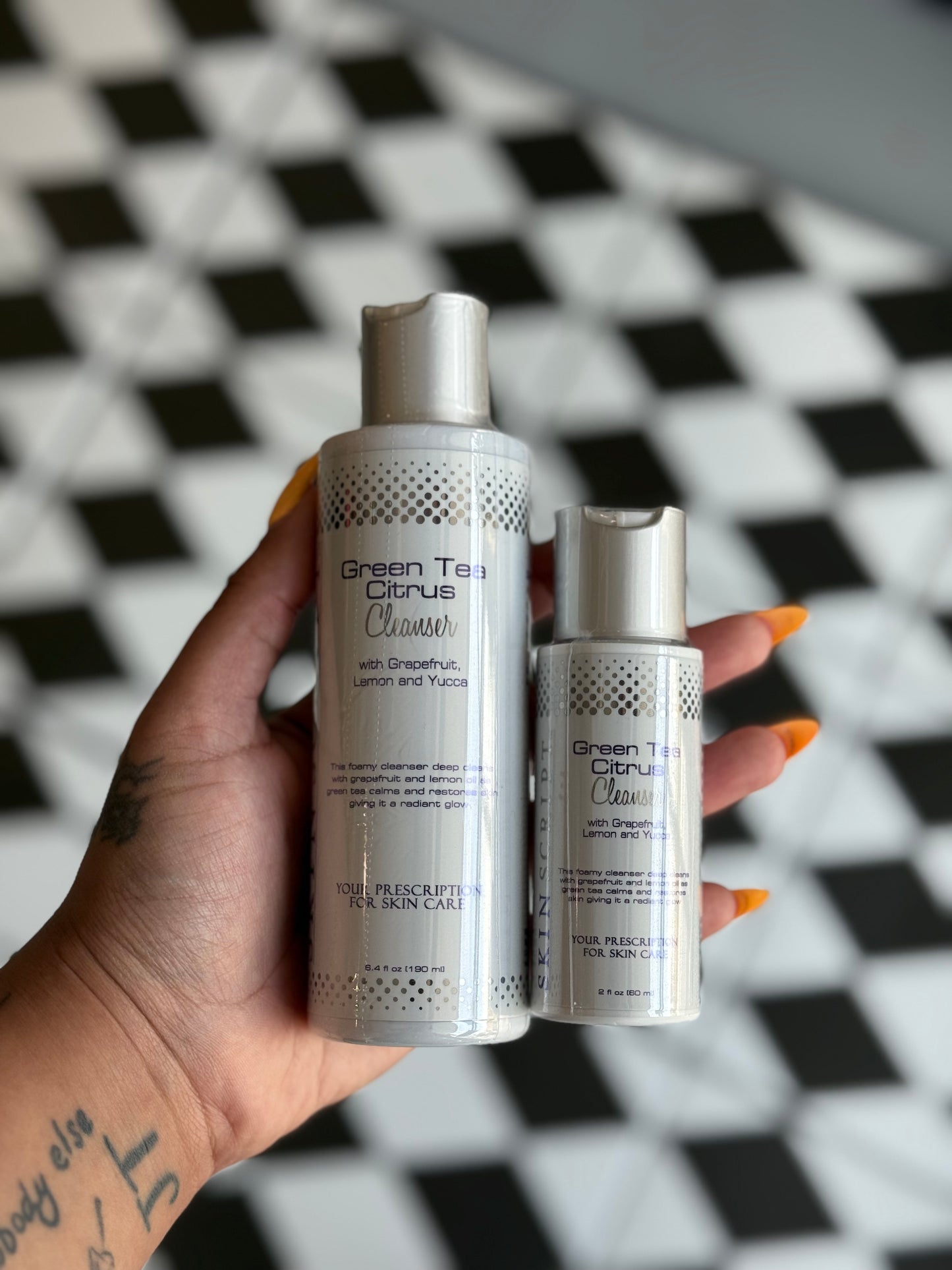 Skin Script Green Tea Citrus Cleanser- * 2 sizes *