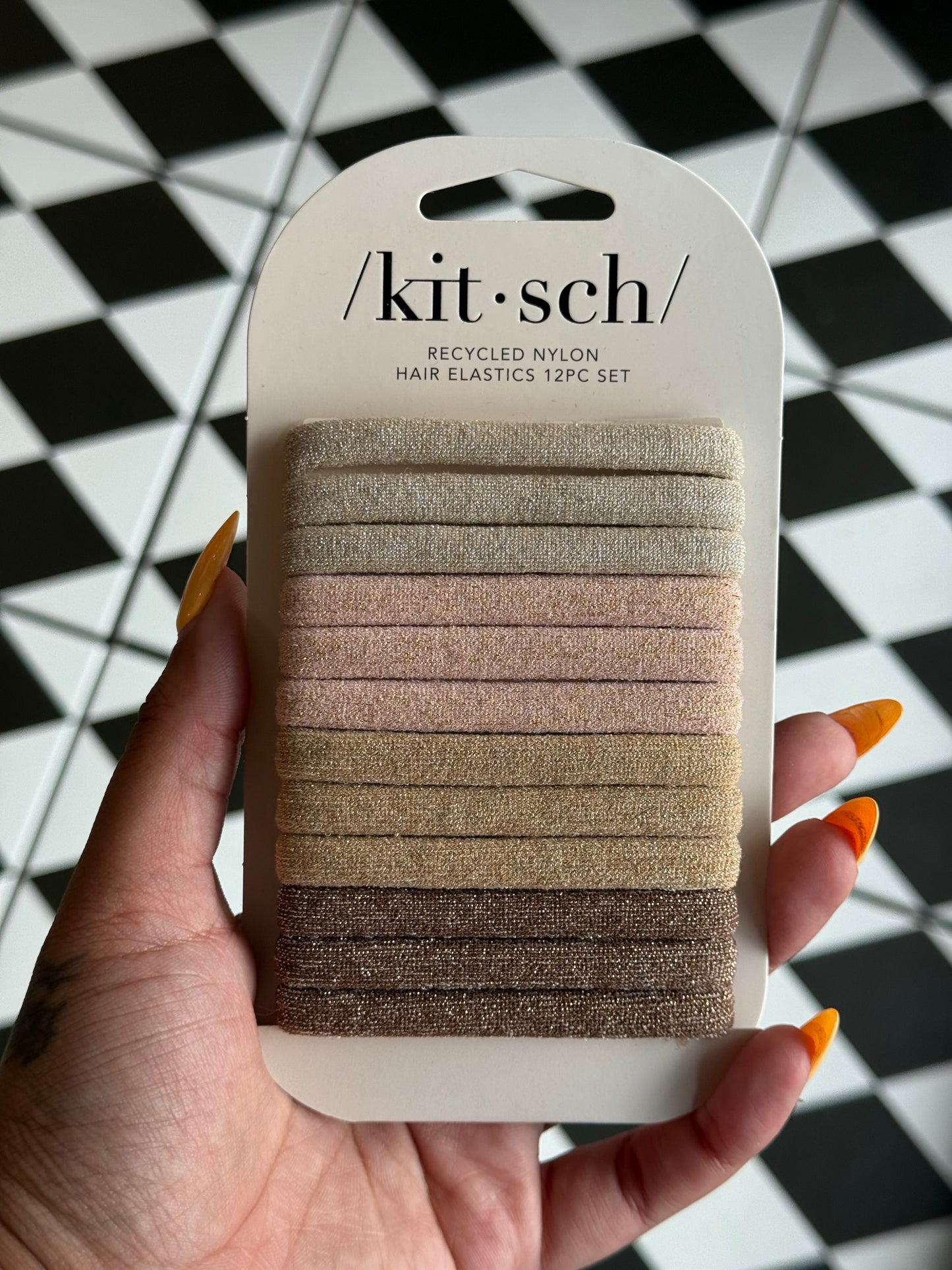 Kitsch Recycled Nylon Elastics 12pc Set- * 2 Options *
