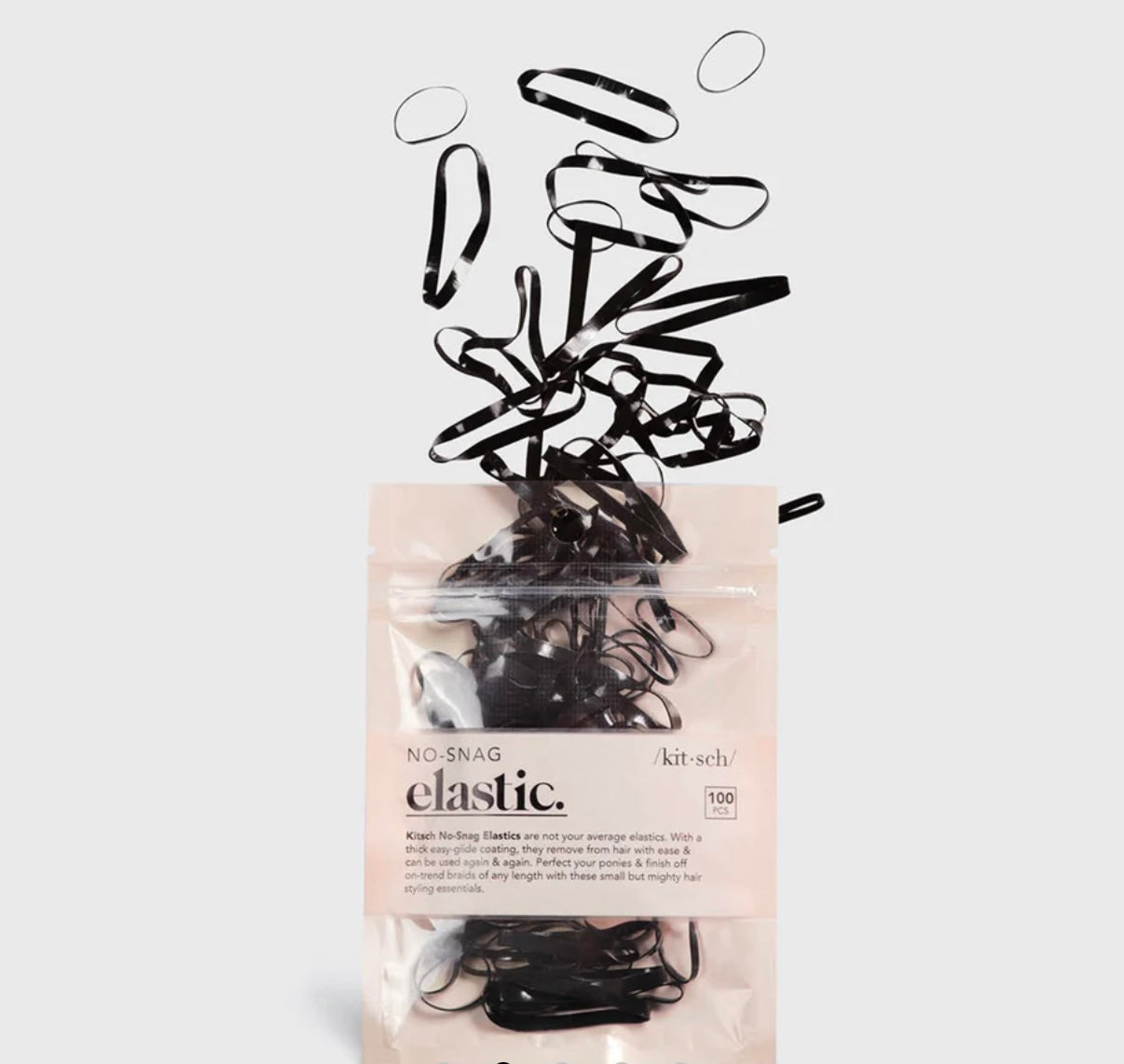 Kitsch No-Snag Elastics 100pc Set- * 3 Colors *