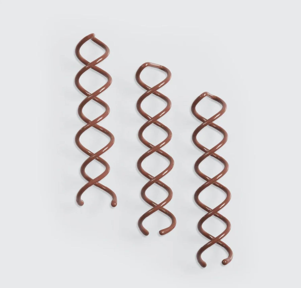 Kitsch Brown Bun Twists 3pc Set