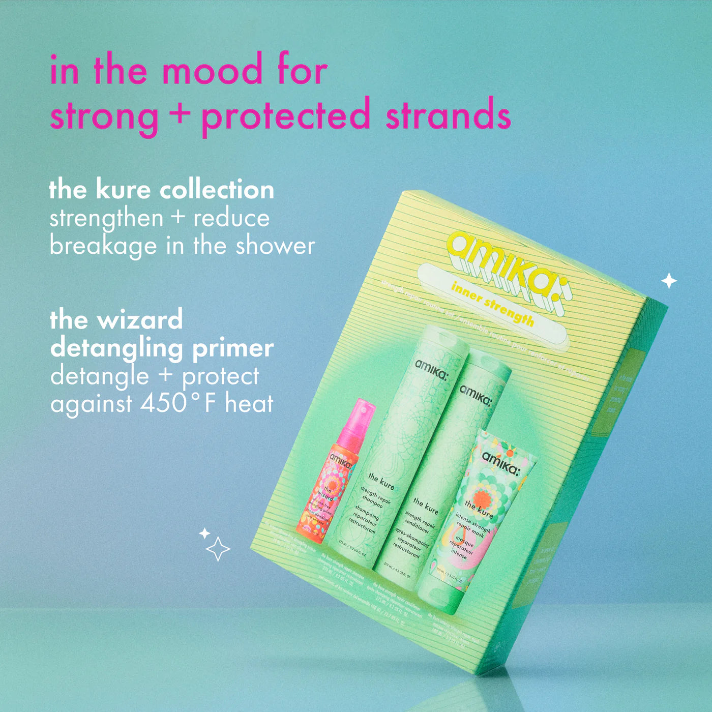 amika inner strength: strength repair routine set