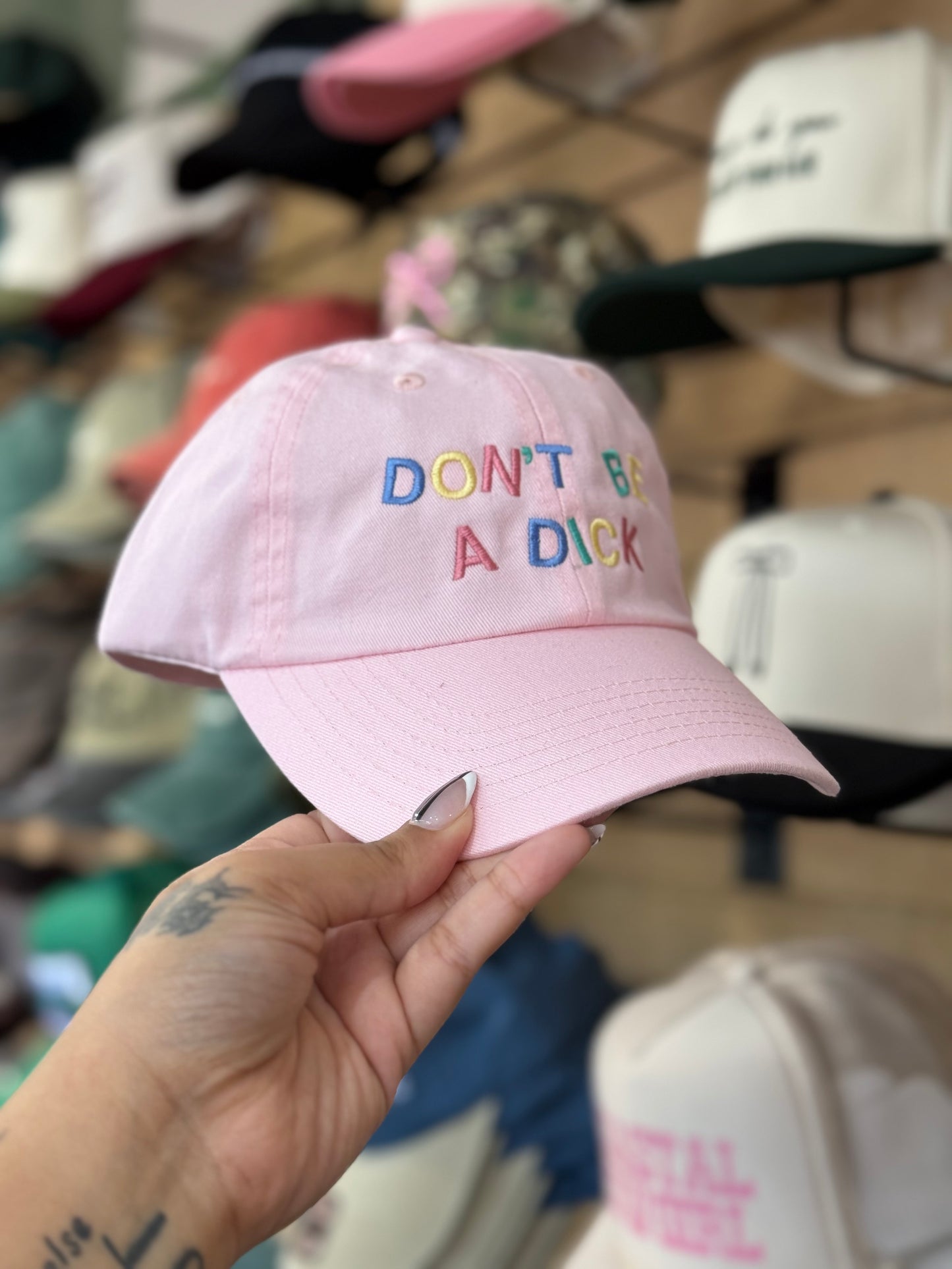 Don't Be A Dick Embroidered Baseball Cap