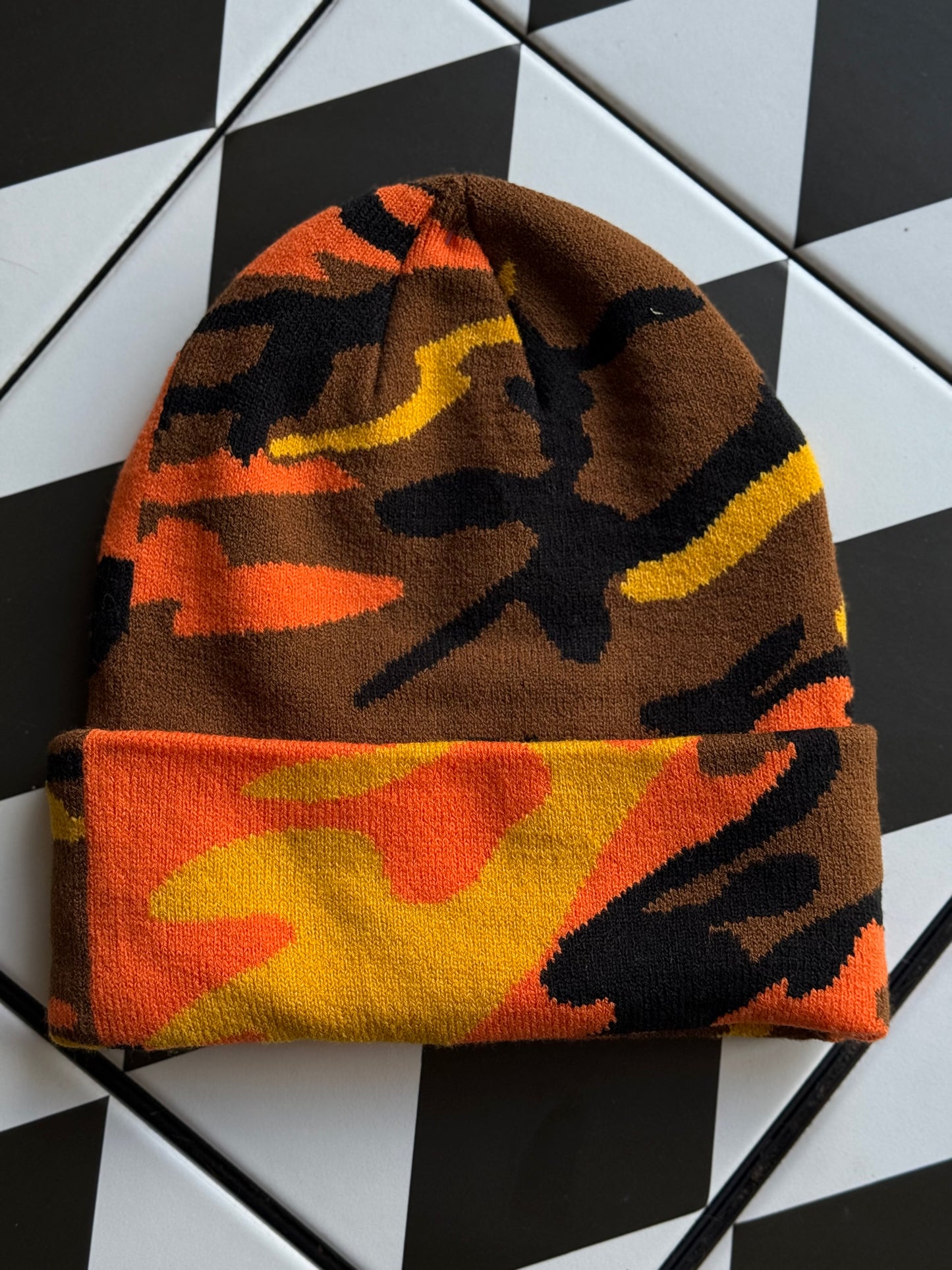 Camouflage Patterns Cuff Knitted Beanie - * Multiple Colors *