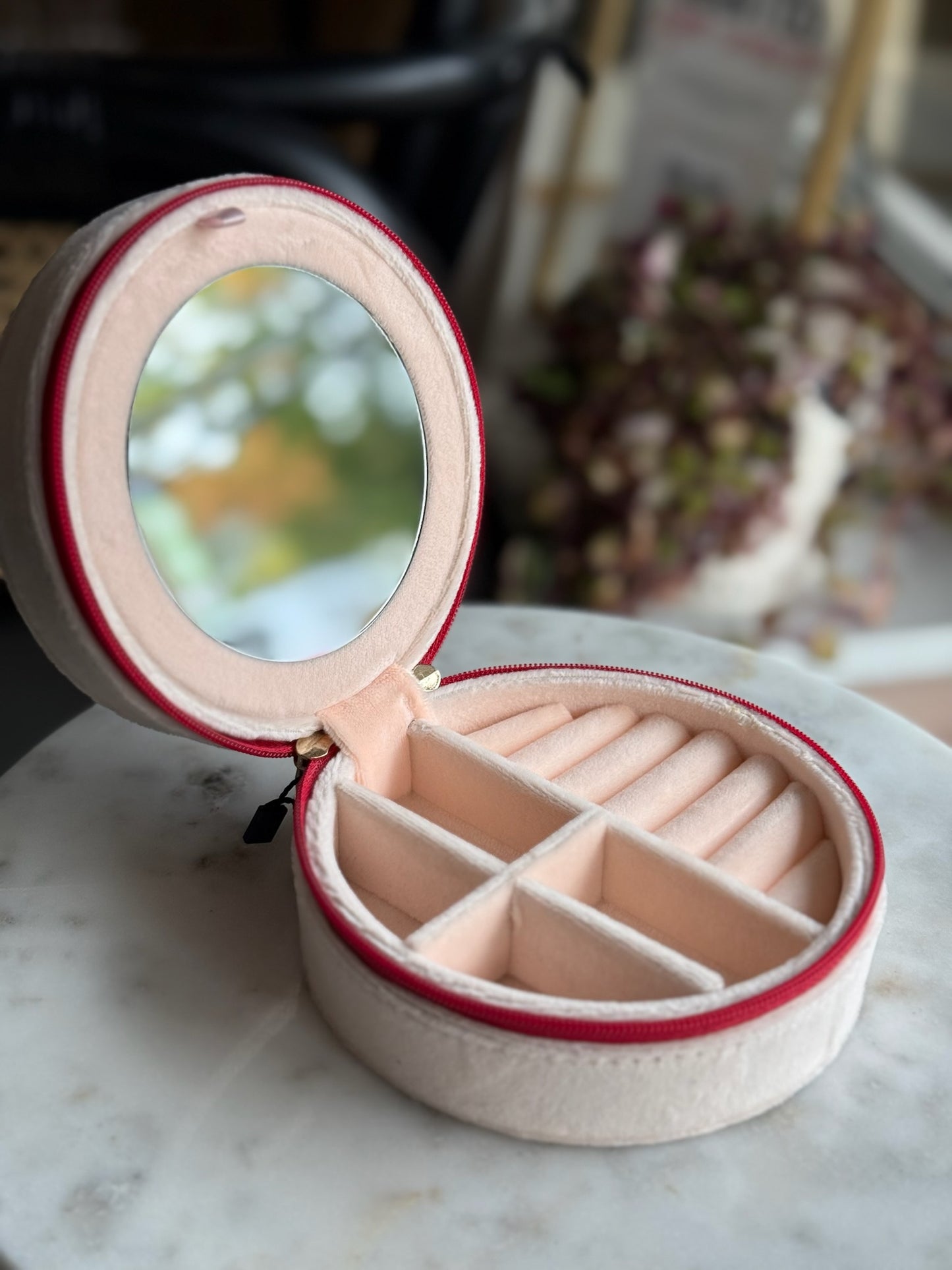 Cherry Jewelry Zip Case