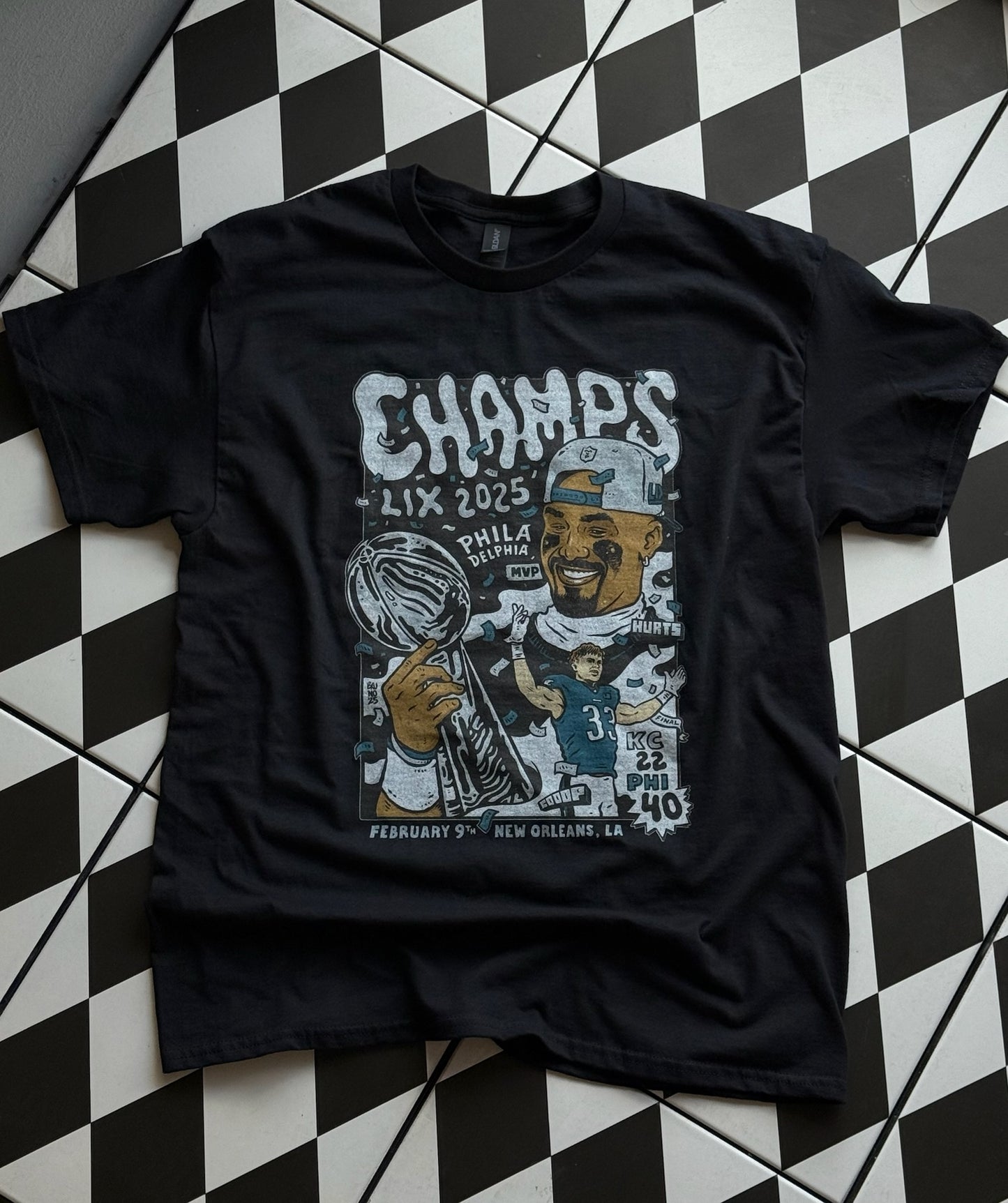 Philadelphia Eagles Super Bowl Champs Graphic Tee