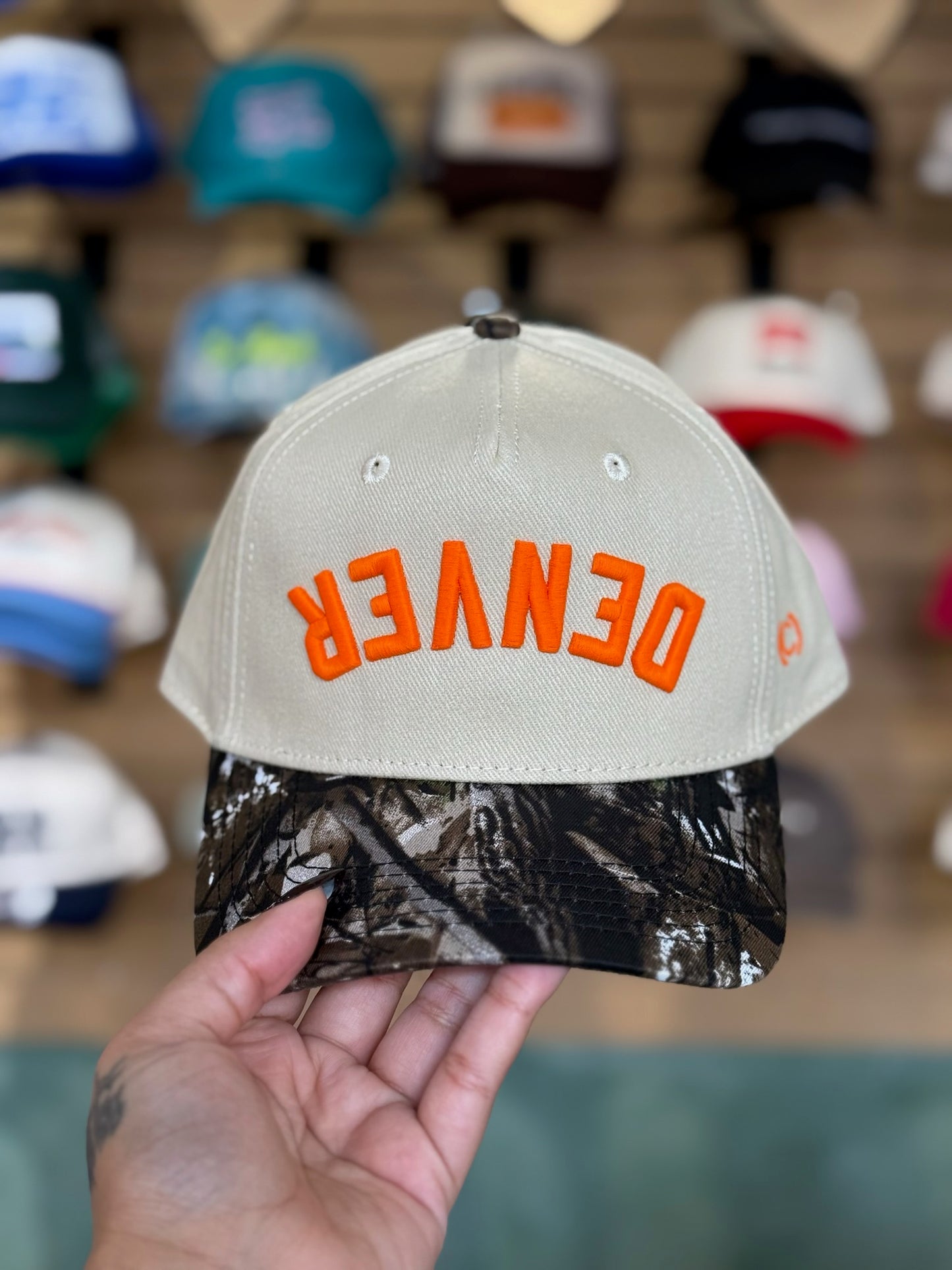 Upside Down Denver Camo Hat