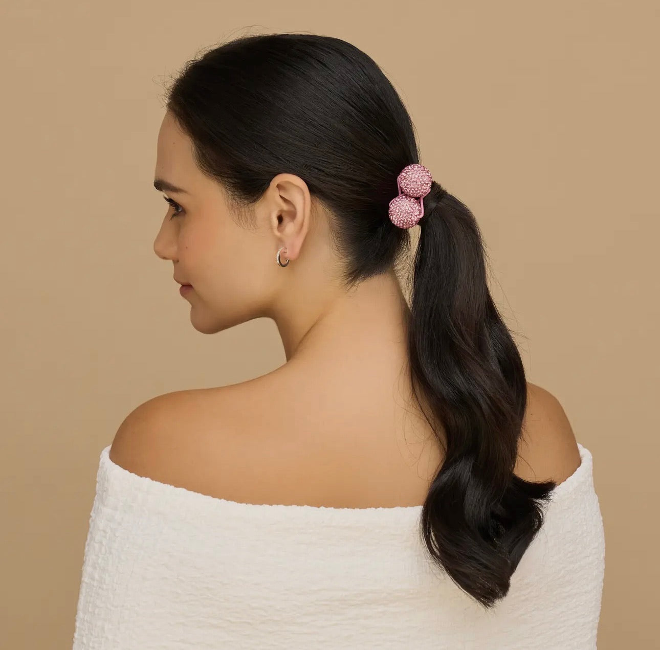 Kitsch Bubble Hair Tie 2pc Set - Red & Pink