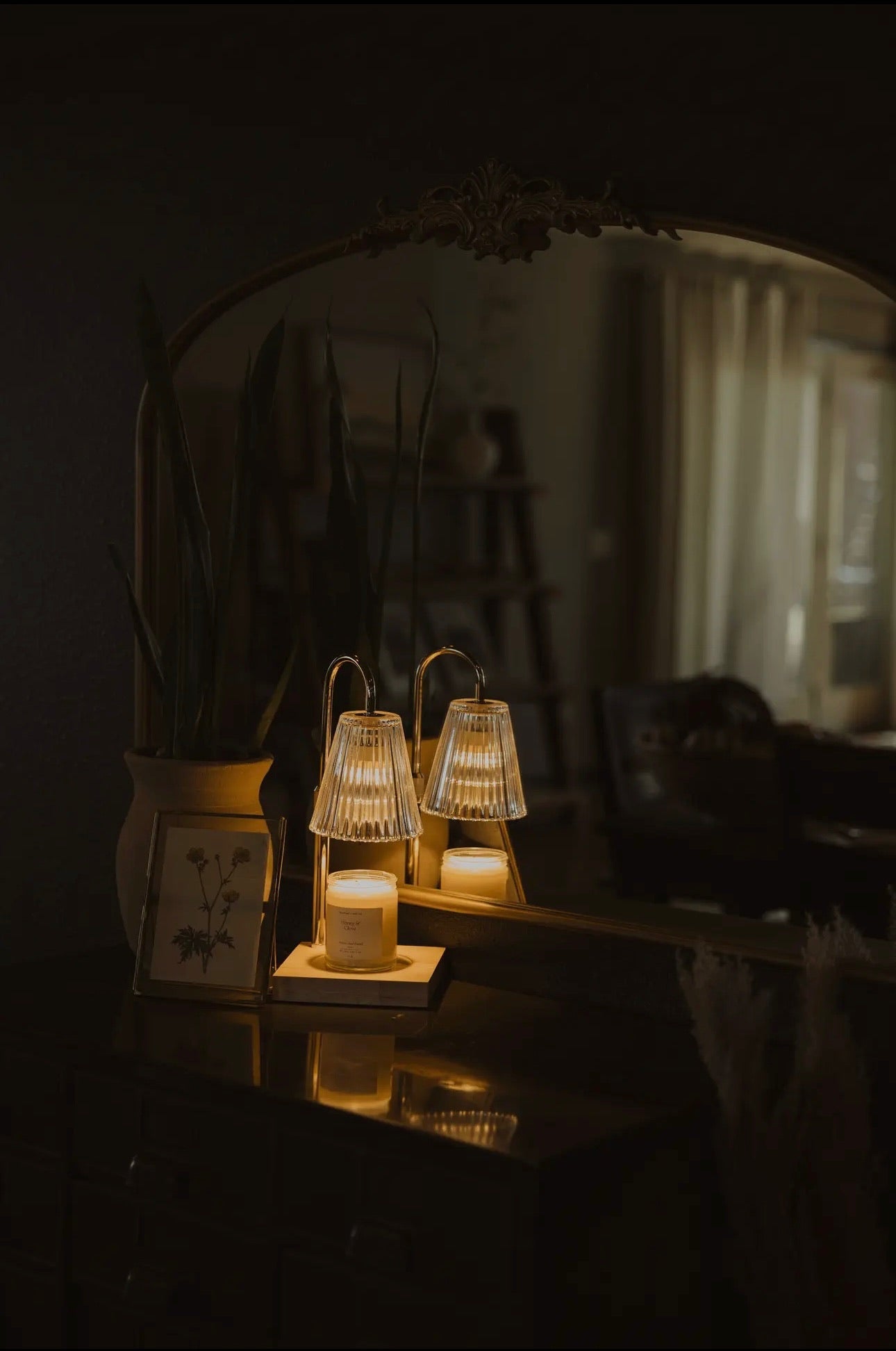 Candle Lamp Warmer - Dimmable, Timer, & Adjustable