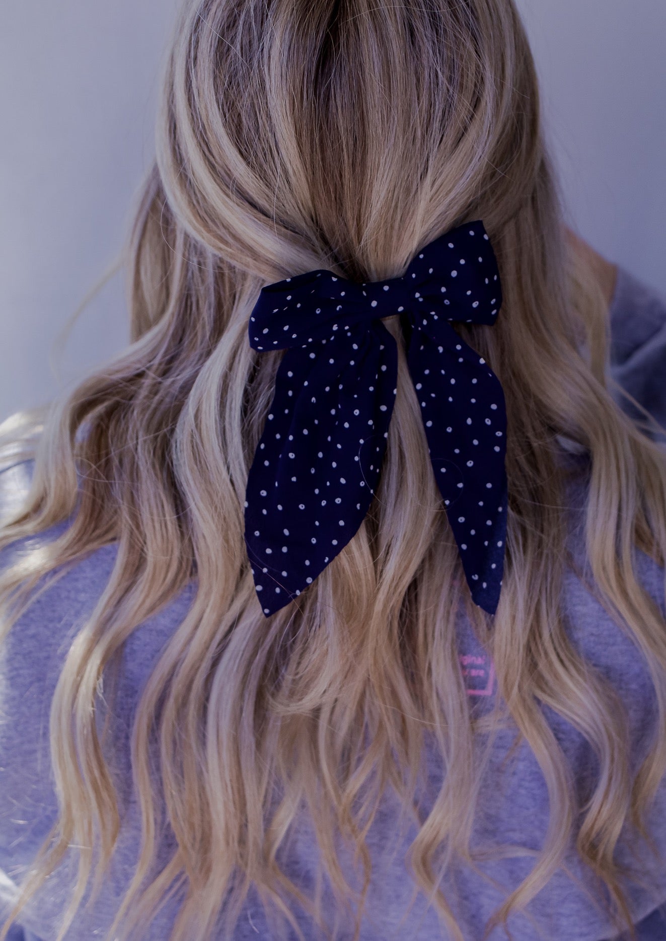 Polka Dot Bow Alligator Clip *multiple colors*