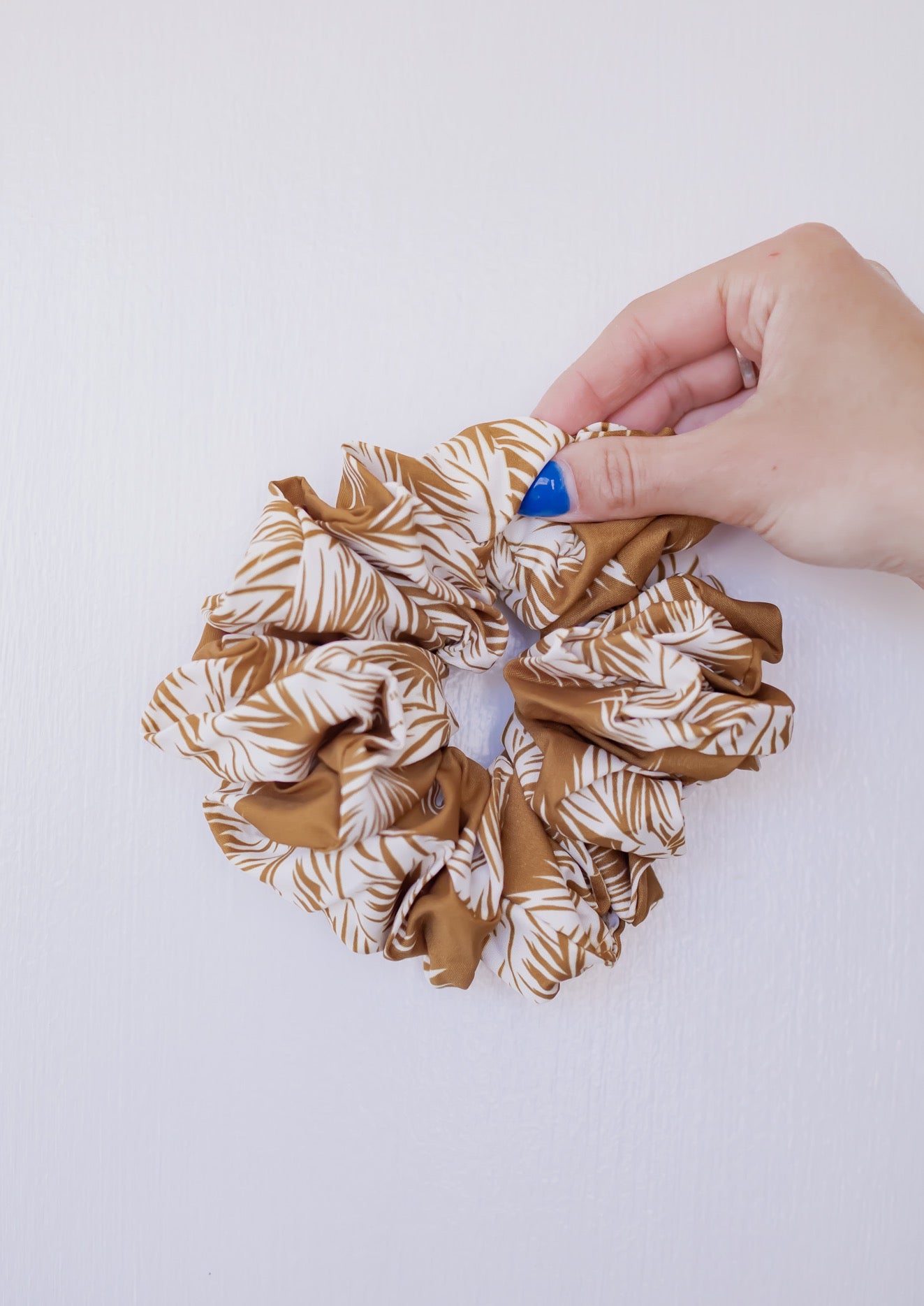 Tropical Delight Jumbo Scrunchie *Mustard*