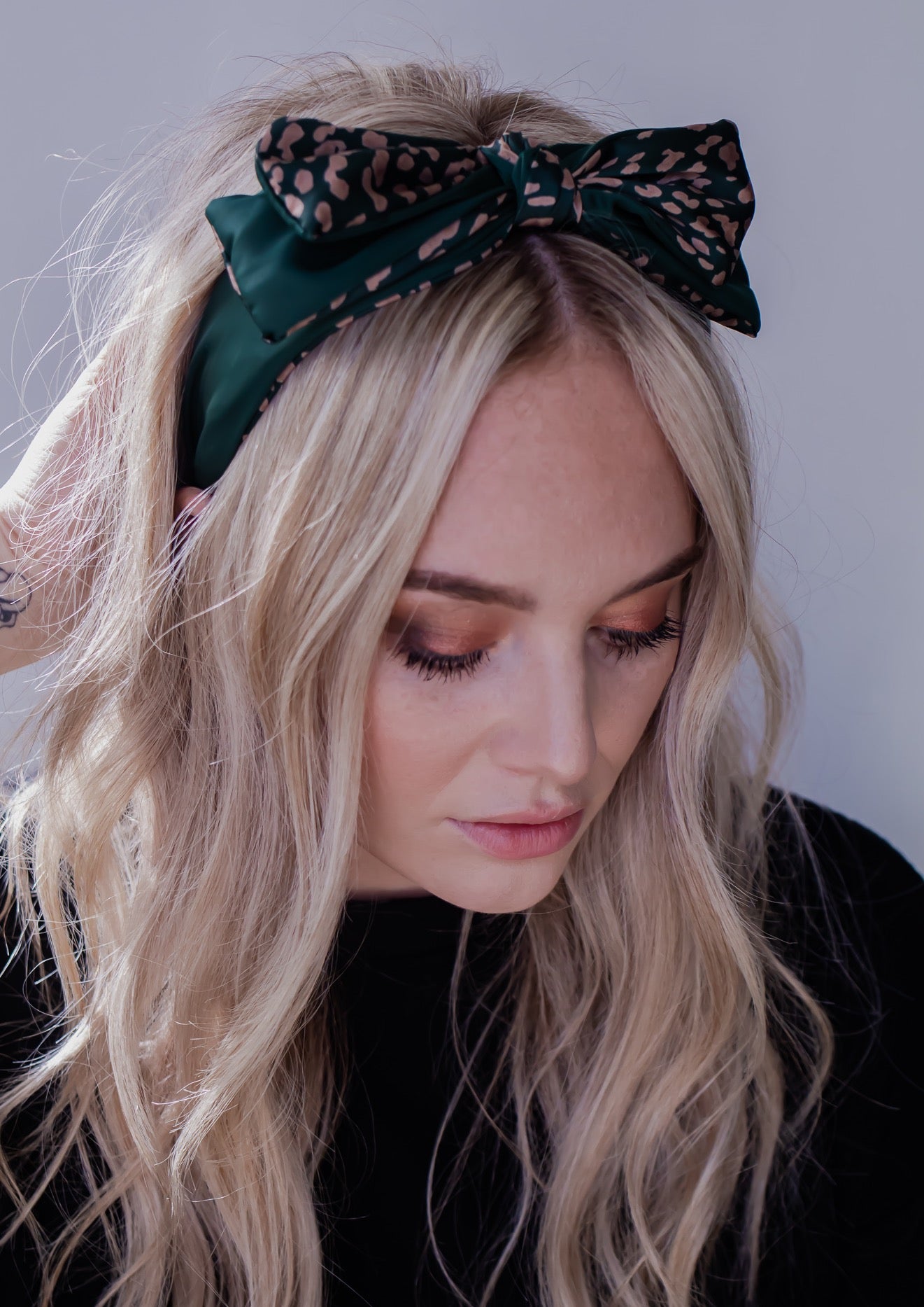 Cheetah Double Bow Headbands