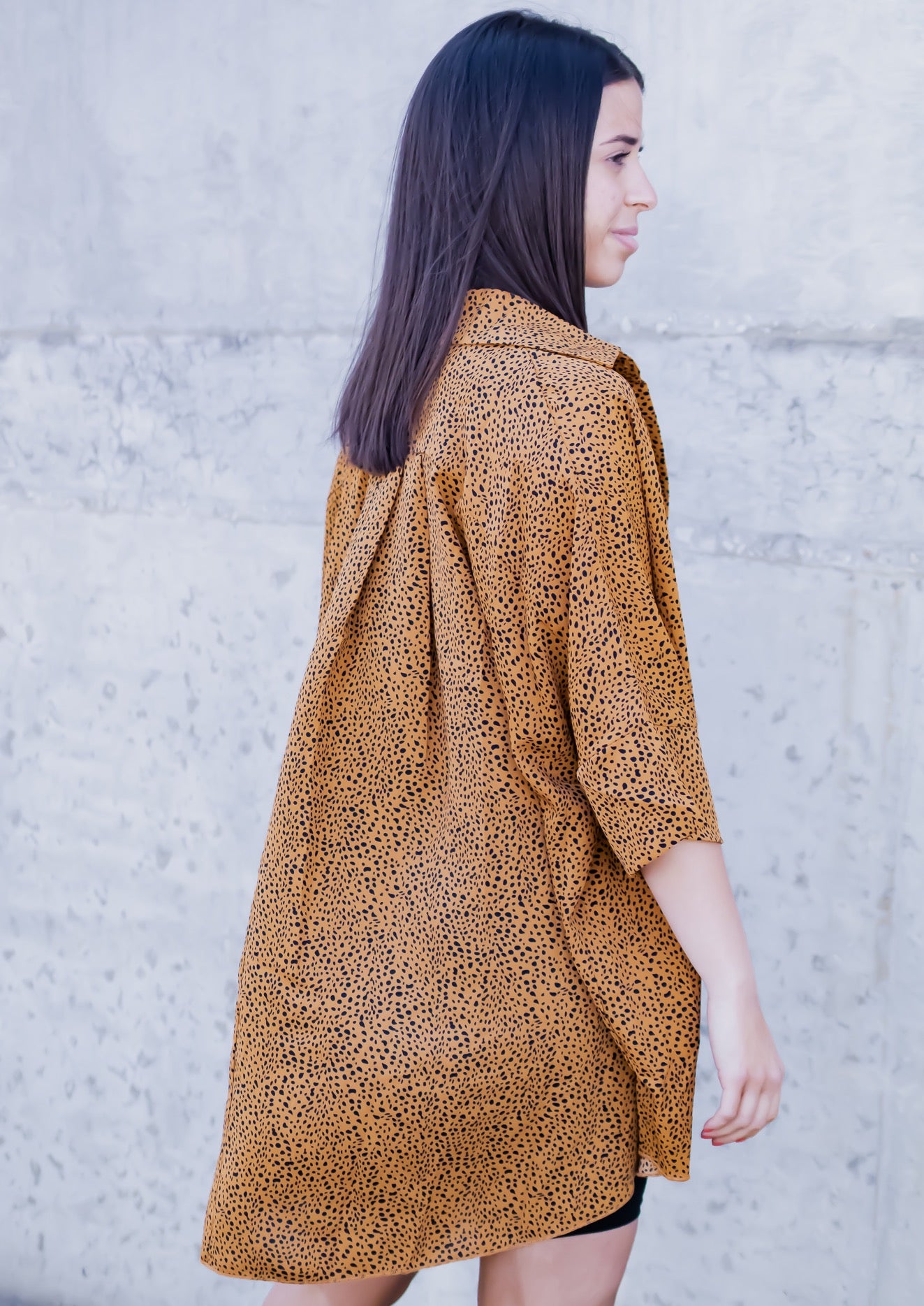 Golden Girl Oversized Button up - *Golden*