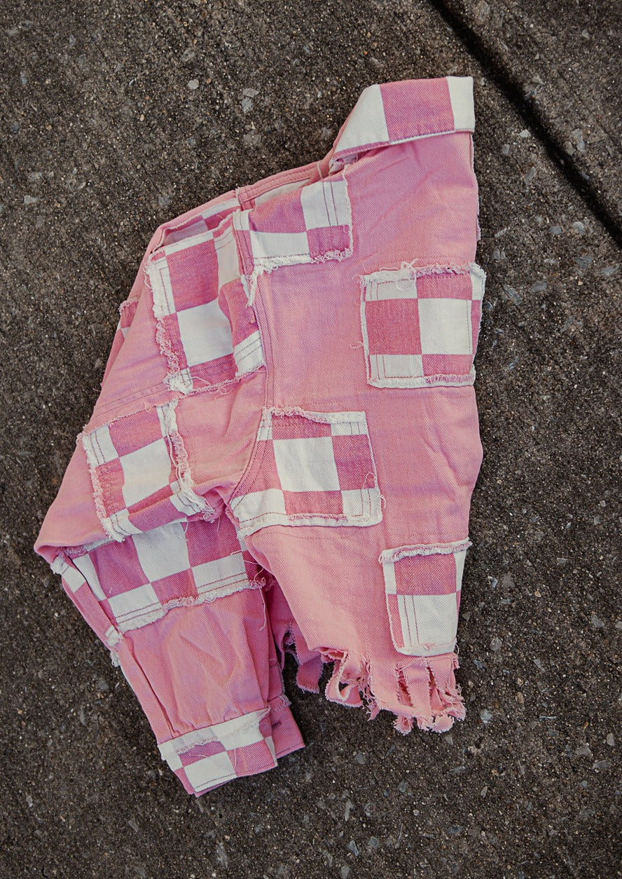 Check Me Out, Babe Crop Denim Jacket *2 Colors Available*