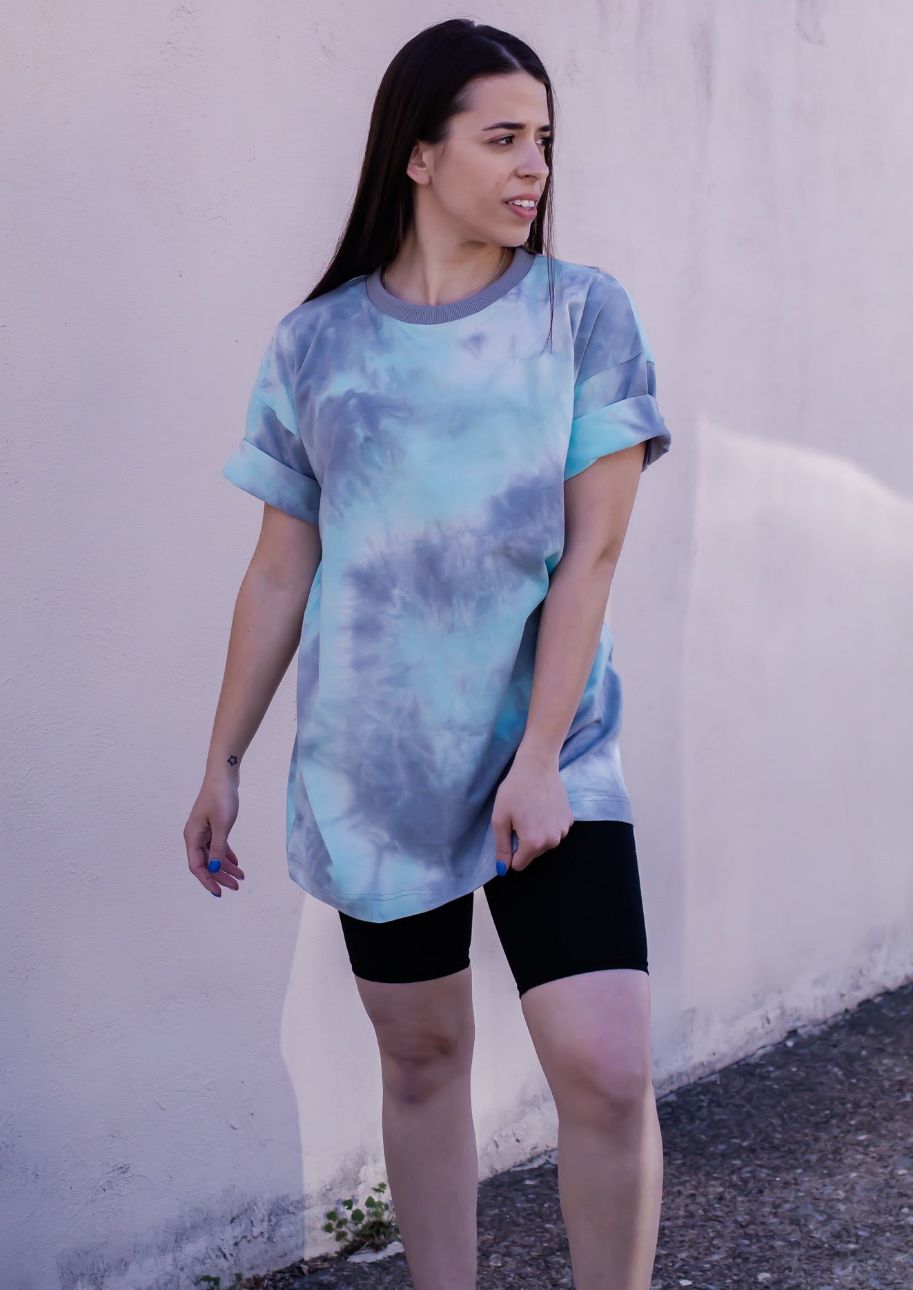 Mint Ash Oversized Boyfriend Tee