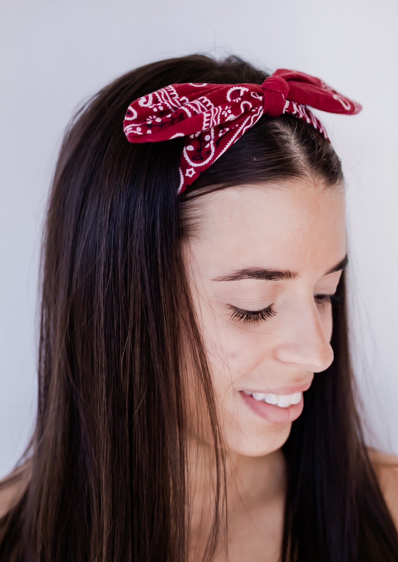 The Bandana Collection - Adjustable Wire Bow Narrow Headbands *multiple colors*