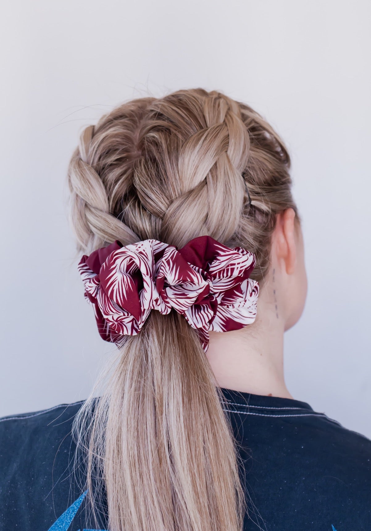 Tropical Delight Jumbo Scrunchie *Red*