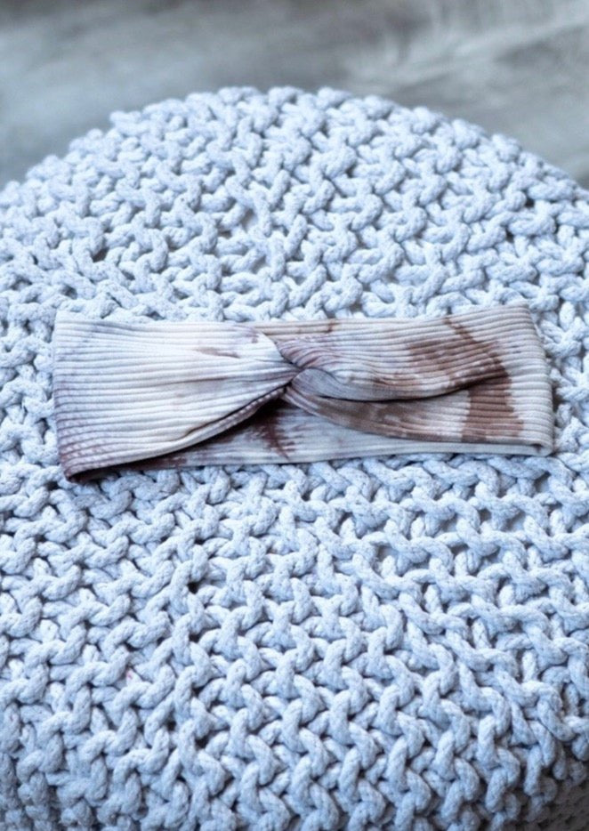 Exclusive Ribbed Tie Dye Neutral Headbands