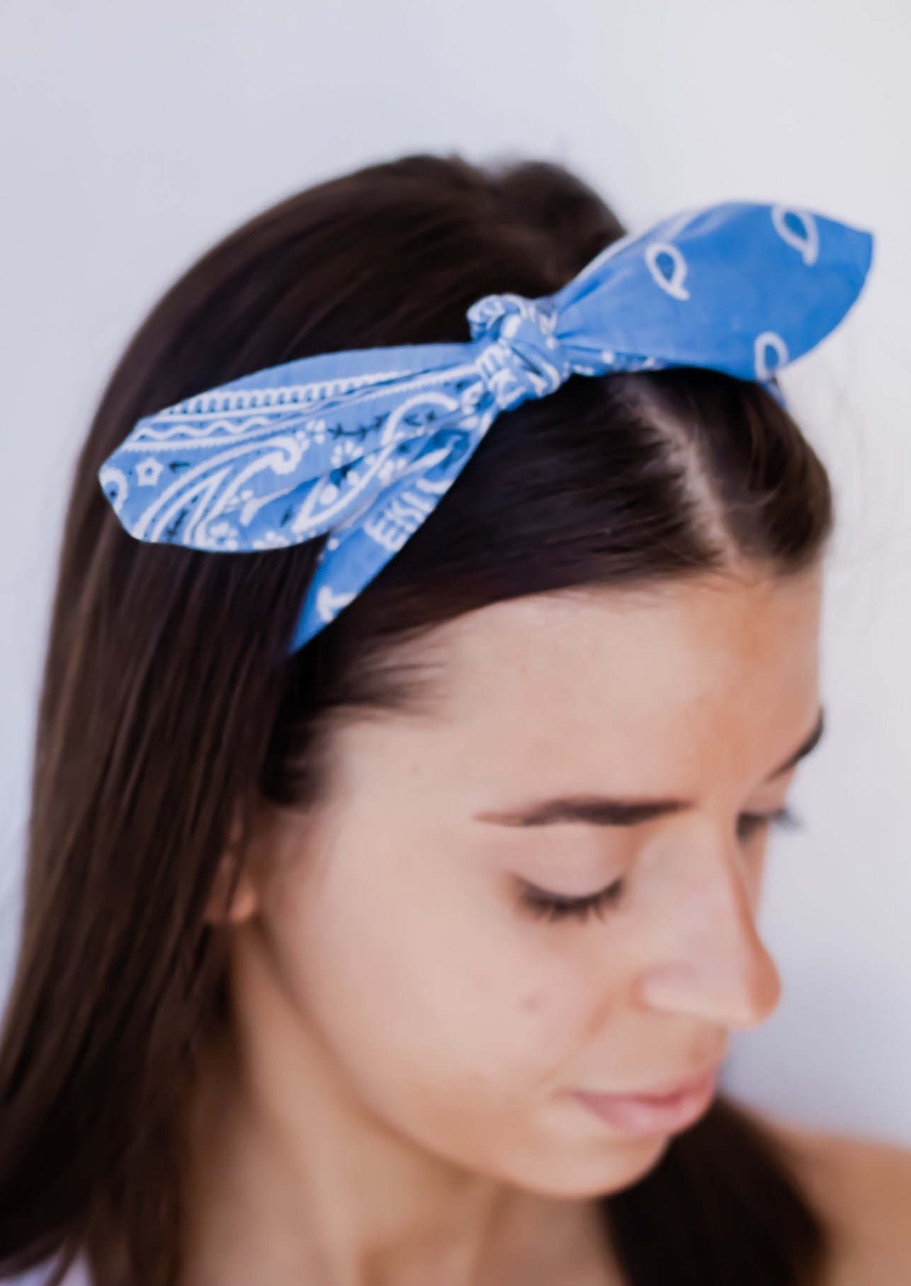 The Bandana Collection - Adjustable Wire Bow Narrow Headbands *multiple colors*