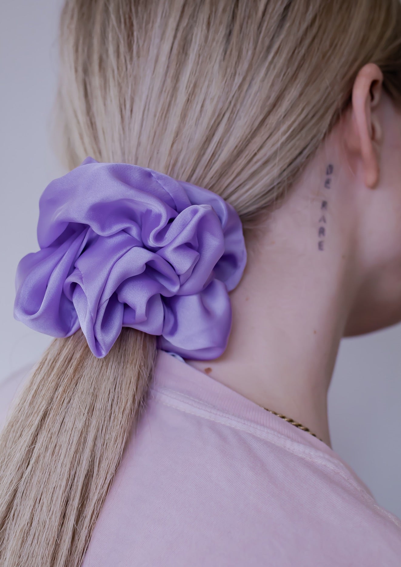 Silk Jumbo Scrunchie *Spring Collection* - Purple