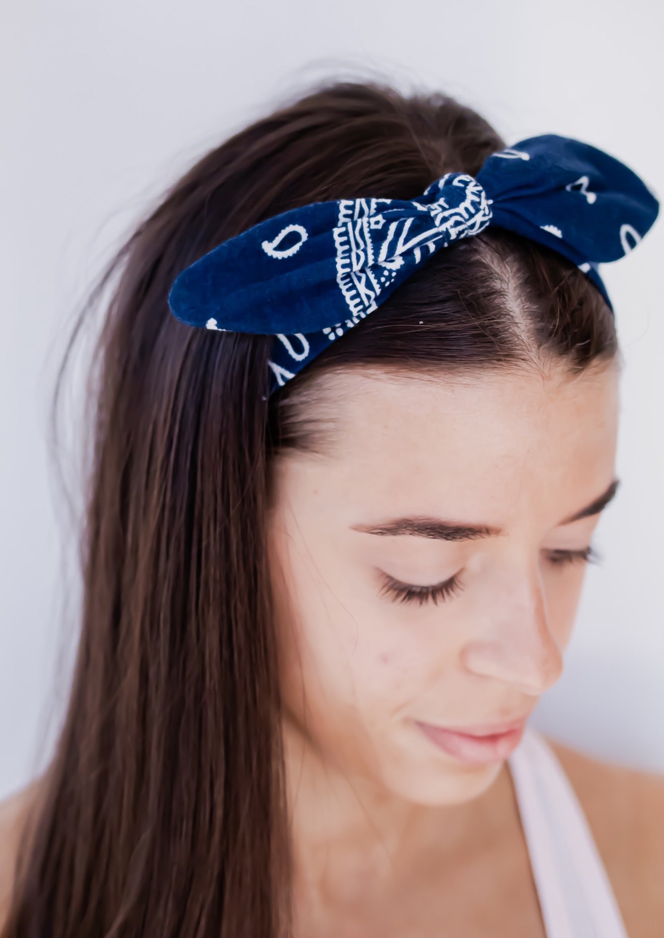 The Bandana Collection - Adjustable Wire Bow Narrow Headbands *multiple colors*
