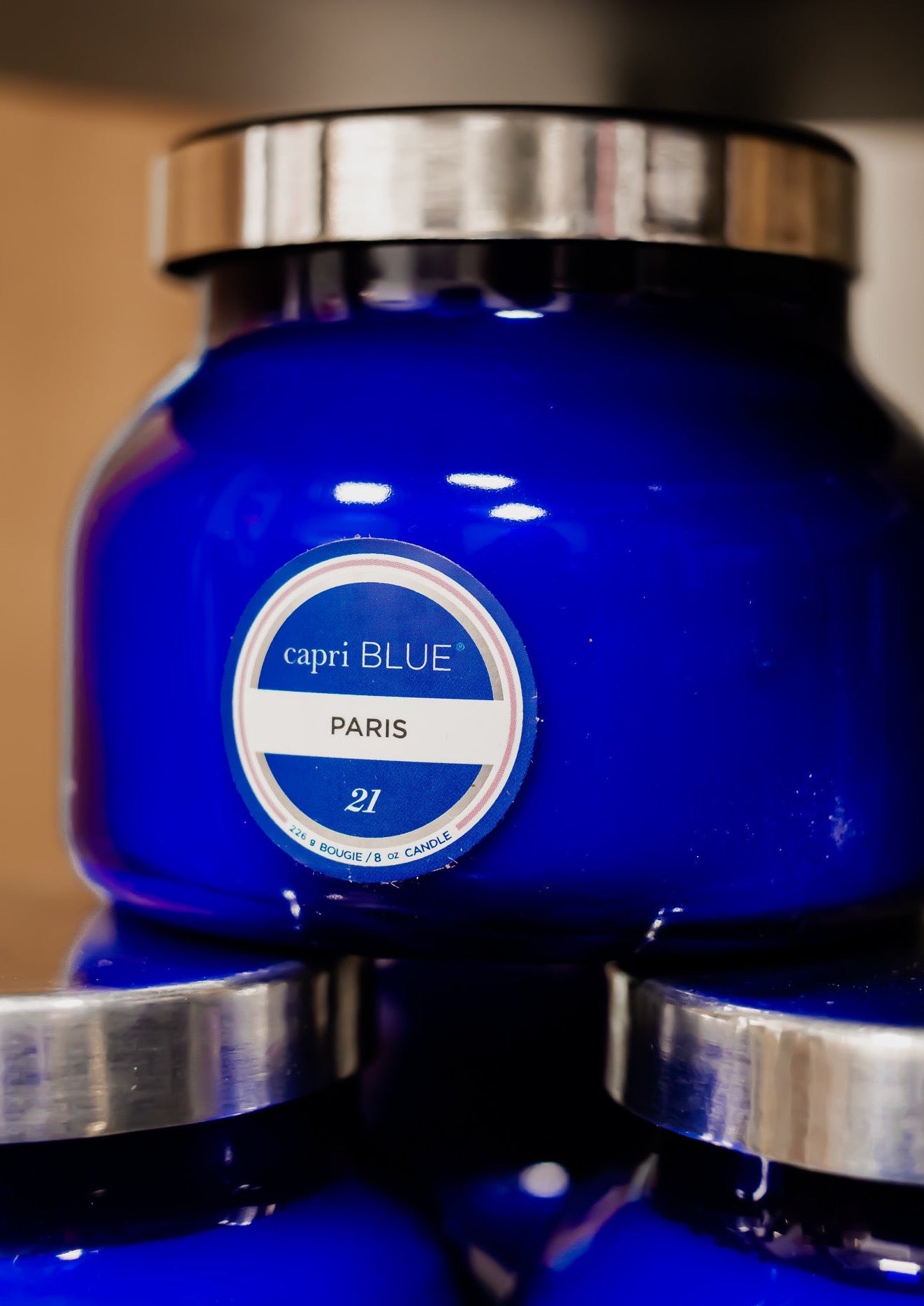Paris Blue Petite Jar, 8 oz - Capri Blue