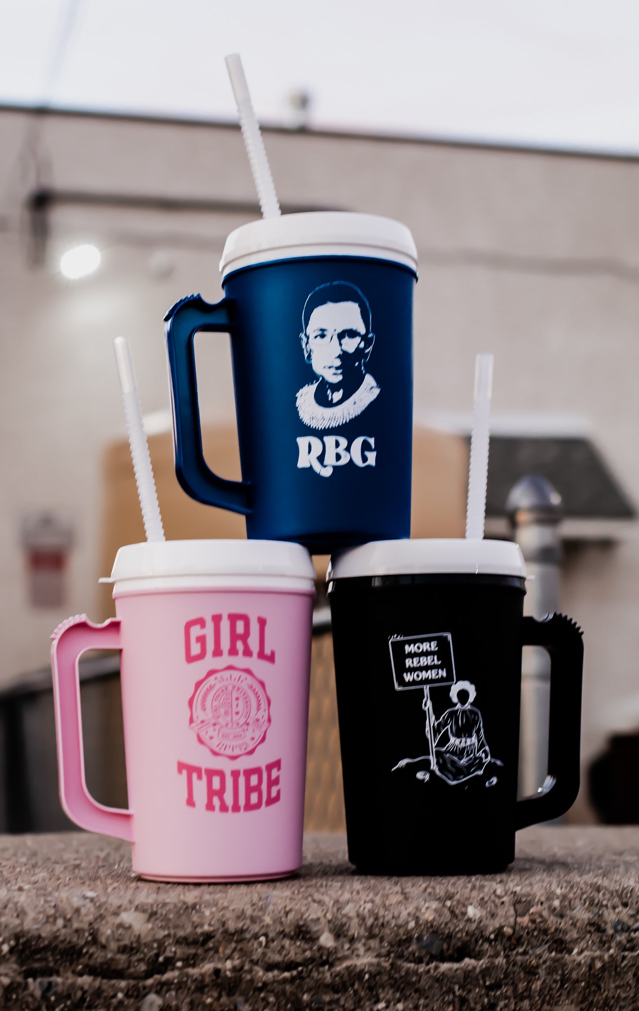 Epic Mega Mugs with a Bendy Straw