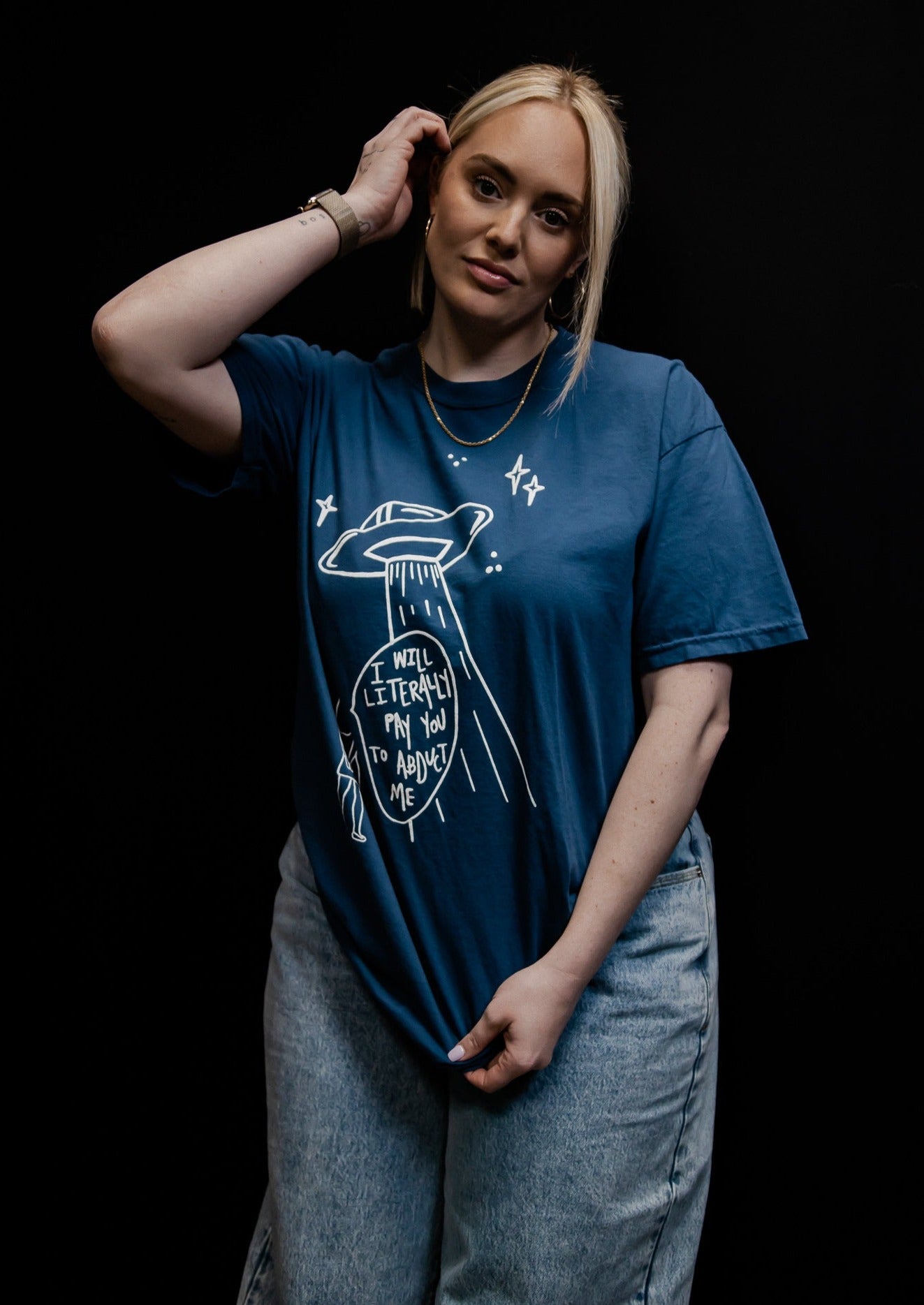 *Exclusive* Abduction Tee *Blue*