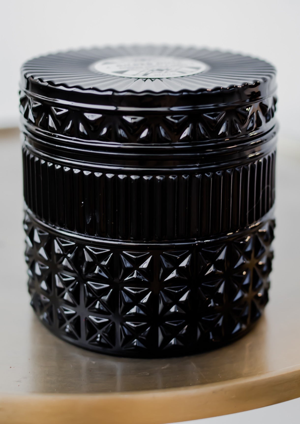 Smoked Clove & Tabac Gilded Faceted Jar, 11 oz- Capri Blue *Kenzies Pick*