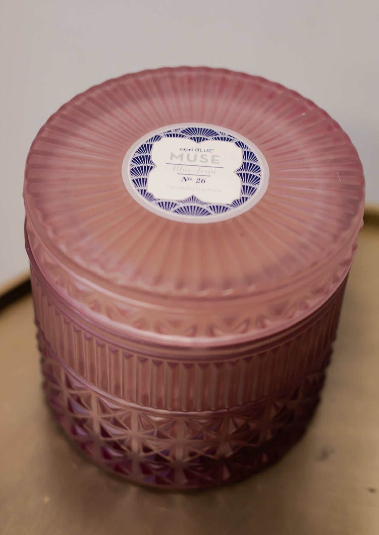 Blue Jean Faceted Jar, 11 oz - Capri Blue