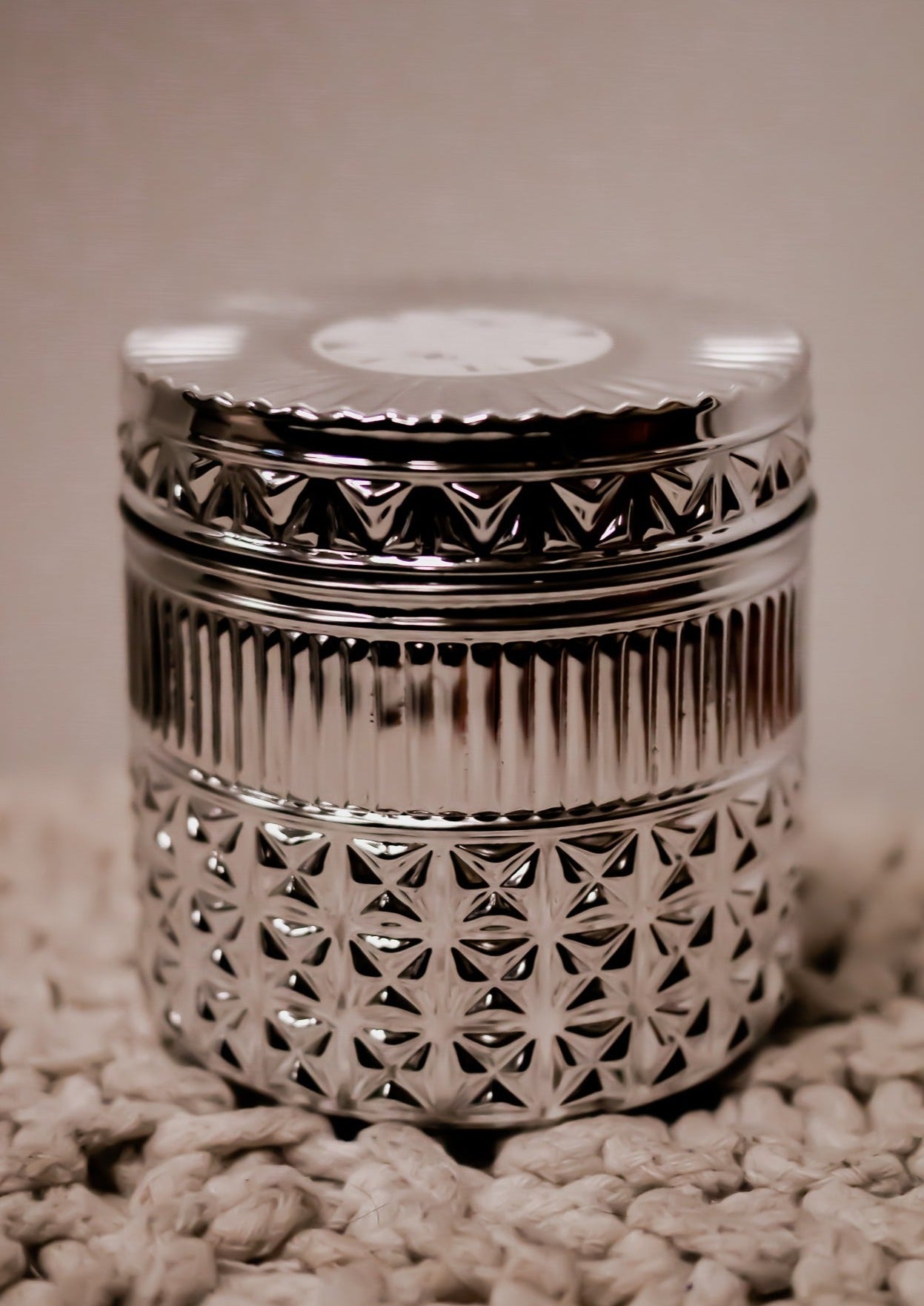 *Limited Edition* Citrus & Violet Haze Gilded Faceted Jar, 11 oz - Capri Blue