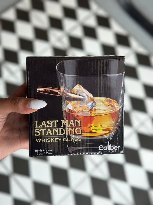 Last Man Standing Whiskey Glass