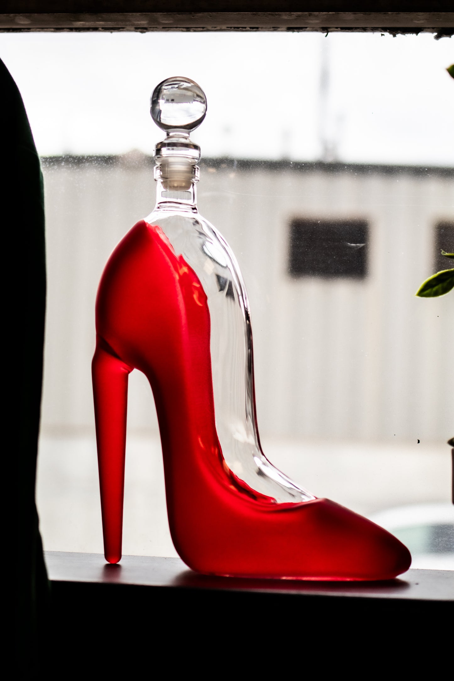Runway Red High Heel Crystal Decanter *Engraving optional*