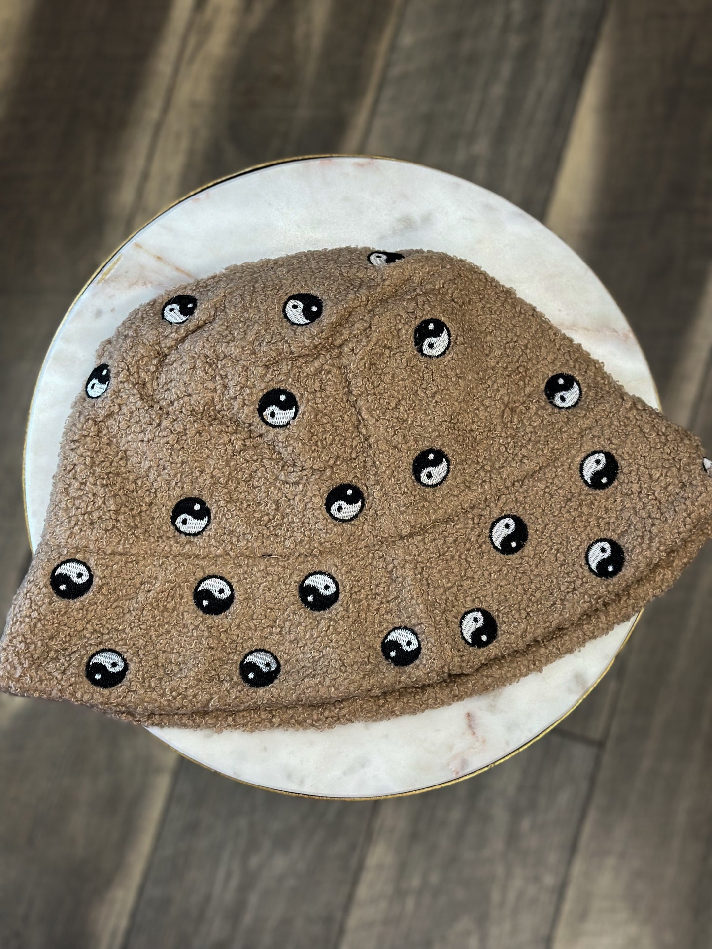 Faux Teddy Yin Yang in Brown