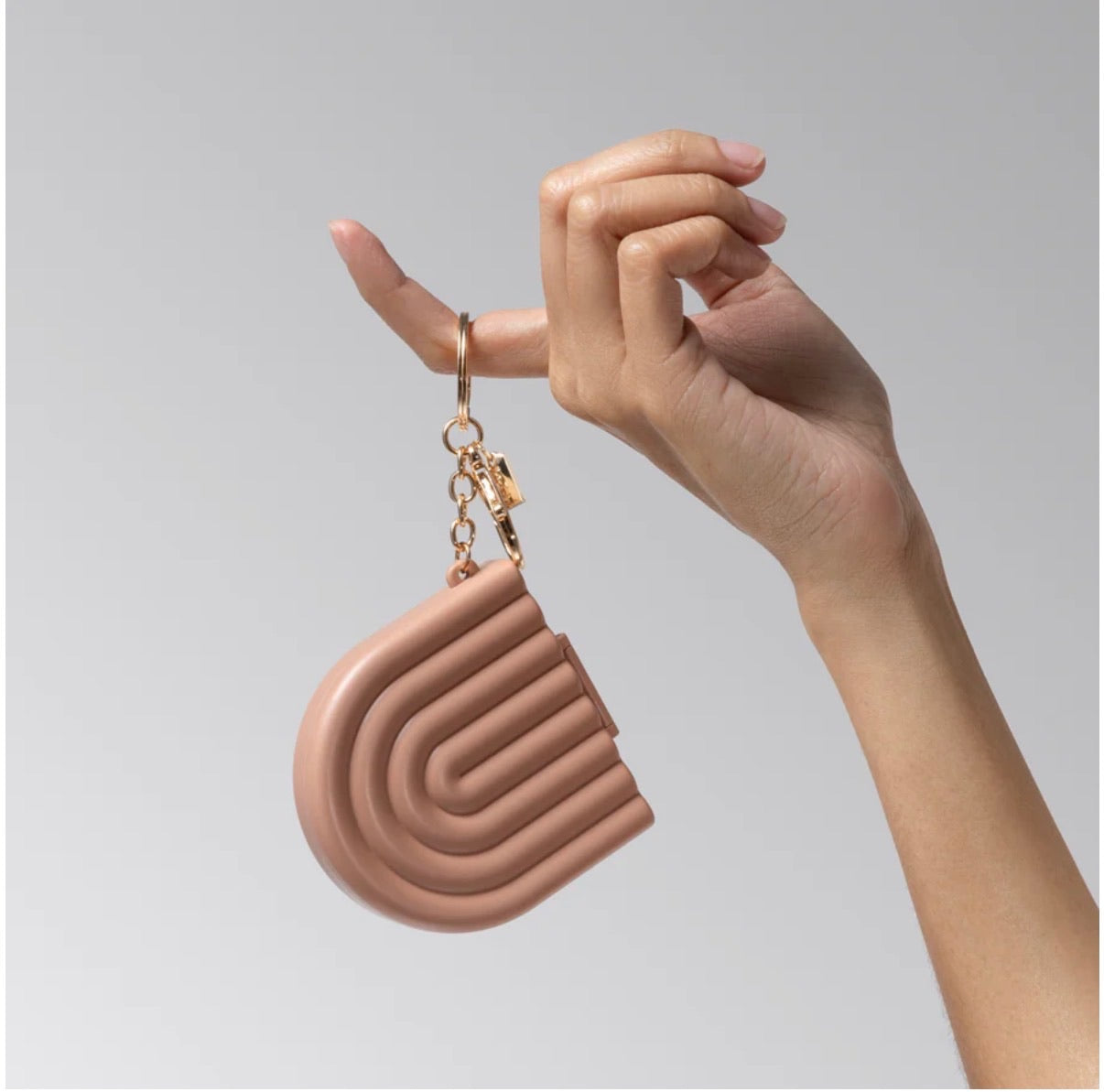 Kitsch Terracotta Compact Mirror Keychain