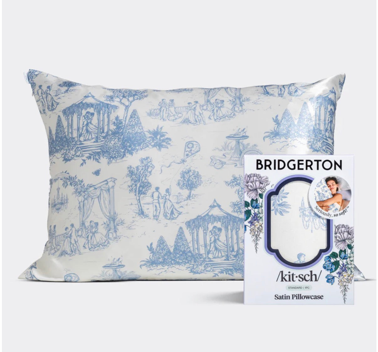Bridgerton x Kitsch Satin Pillowcase - * 2 Options *