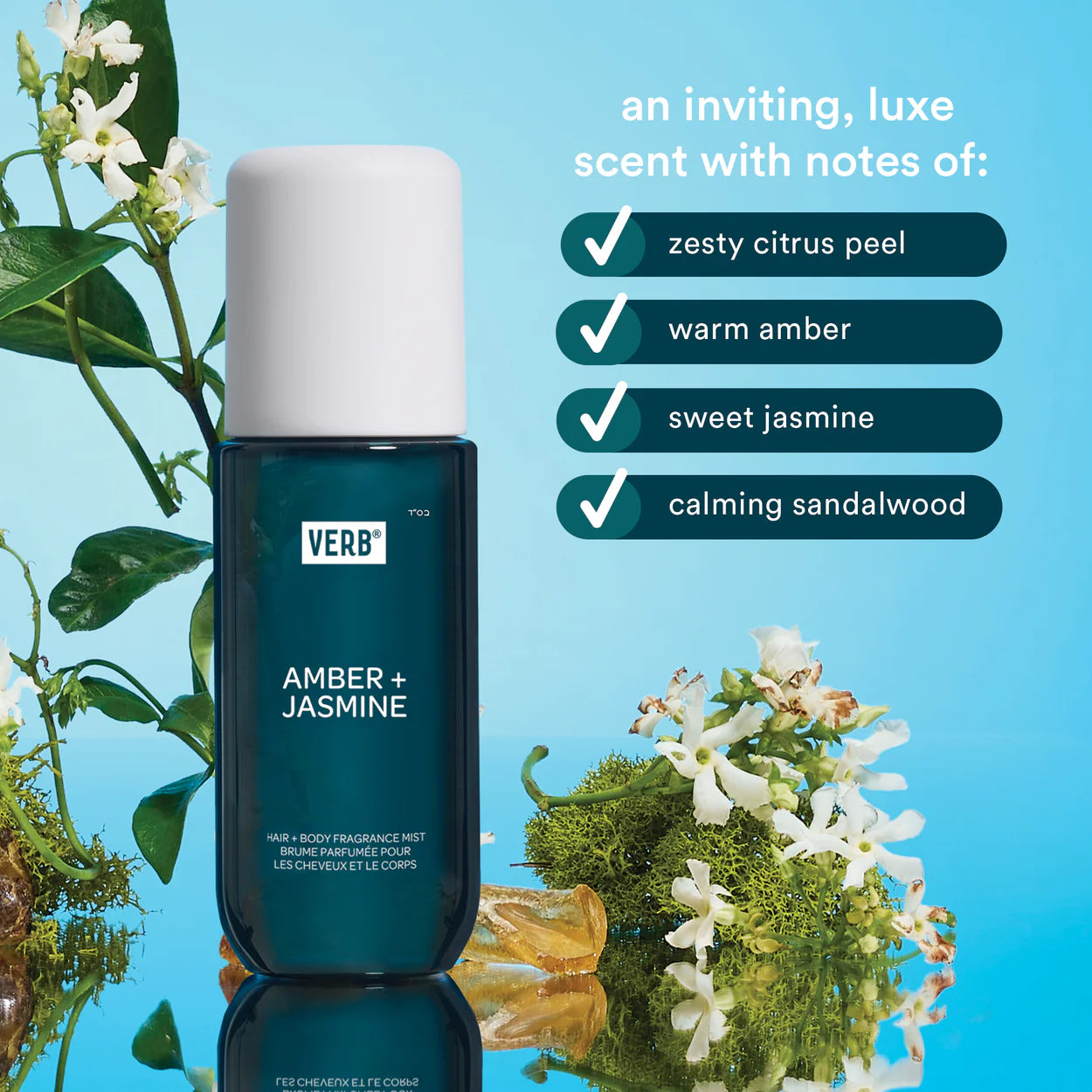 Verb Amber + Jasmine Hair And Body Fragrance Mist